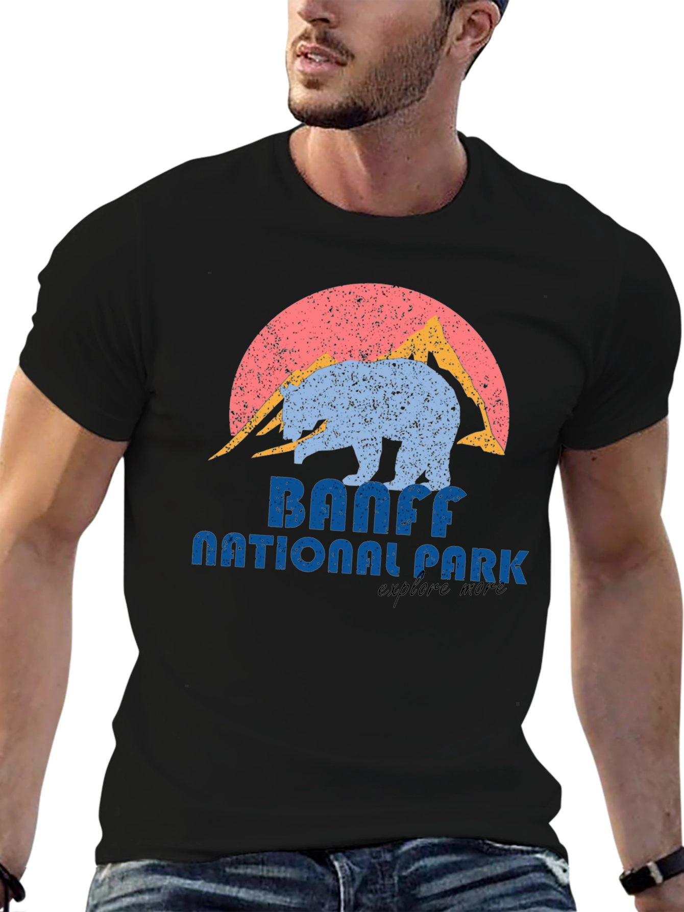 Banff National Park Retro Bear T-Shirt
