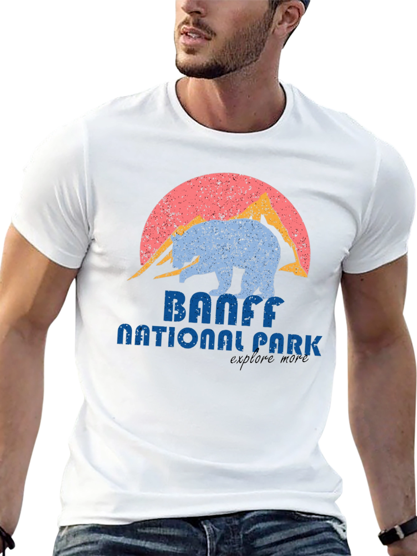 Banff National Park Retro Bear T-Shirt