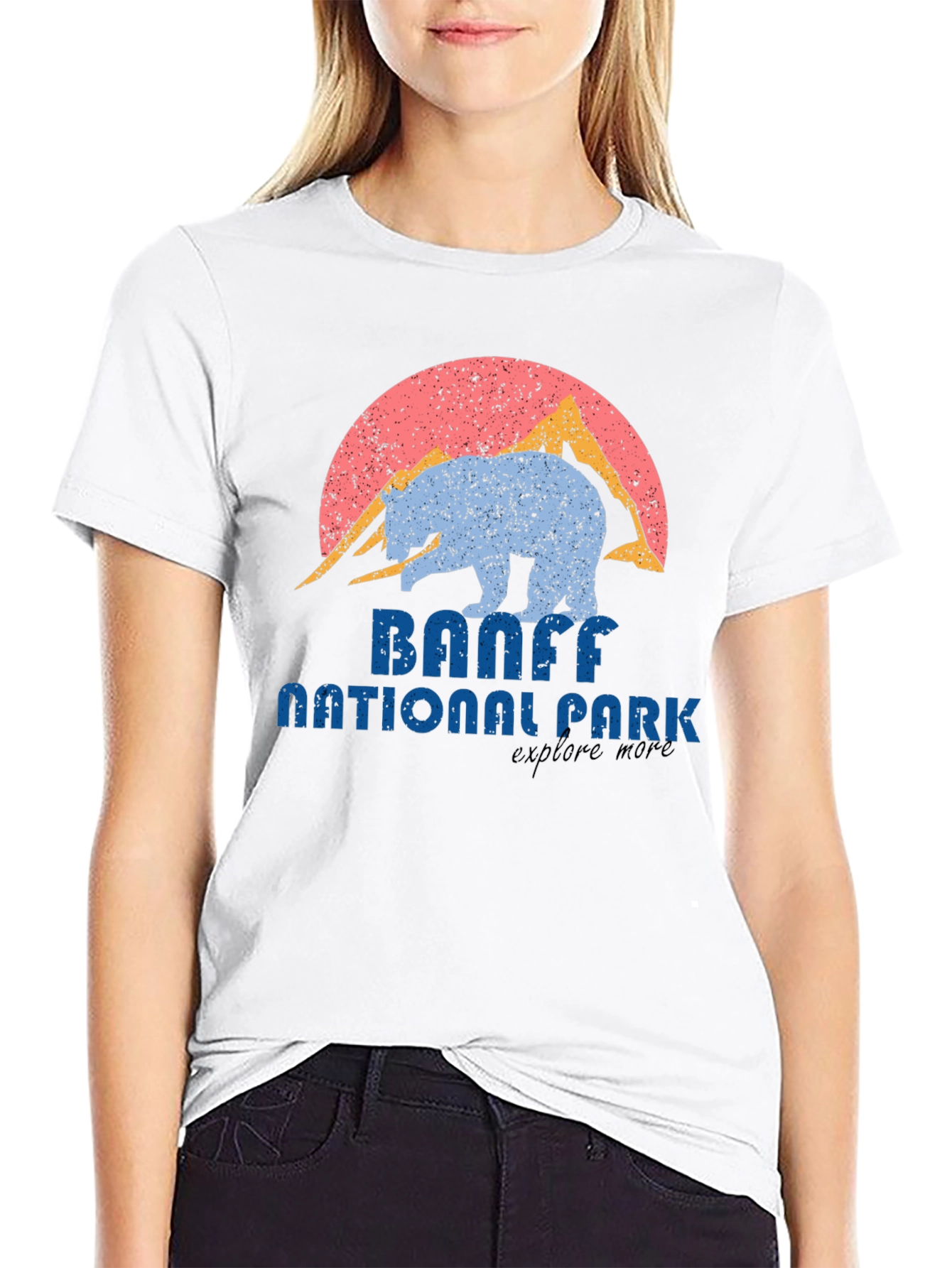 Banff National Park Retro Bear T-Shirt