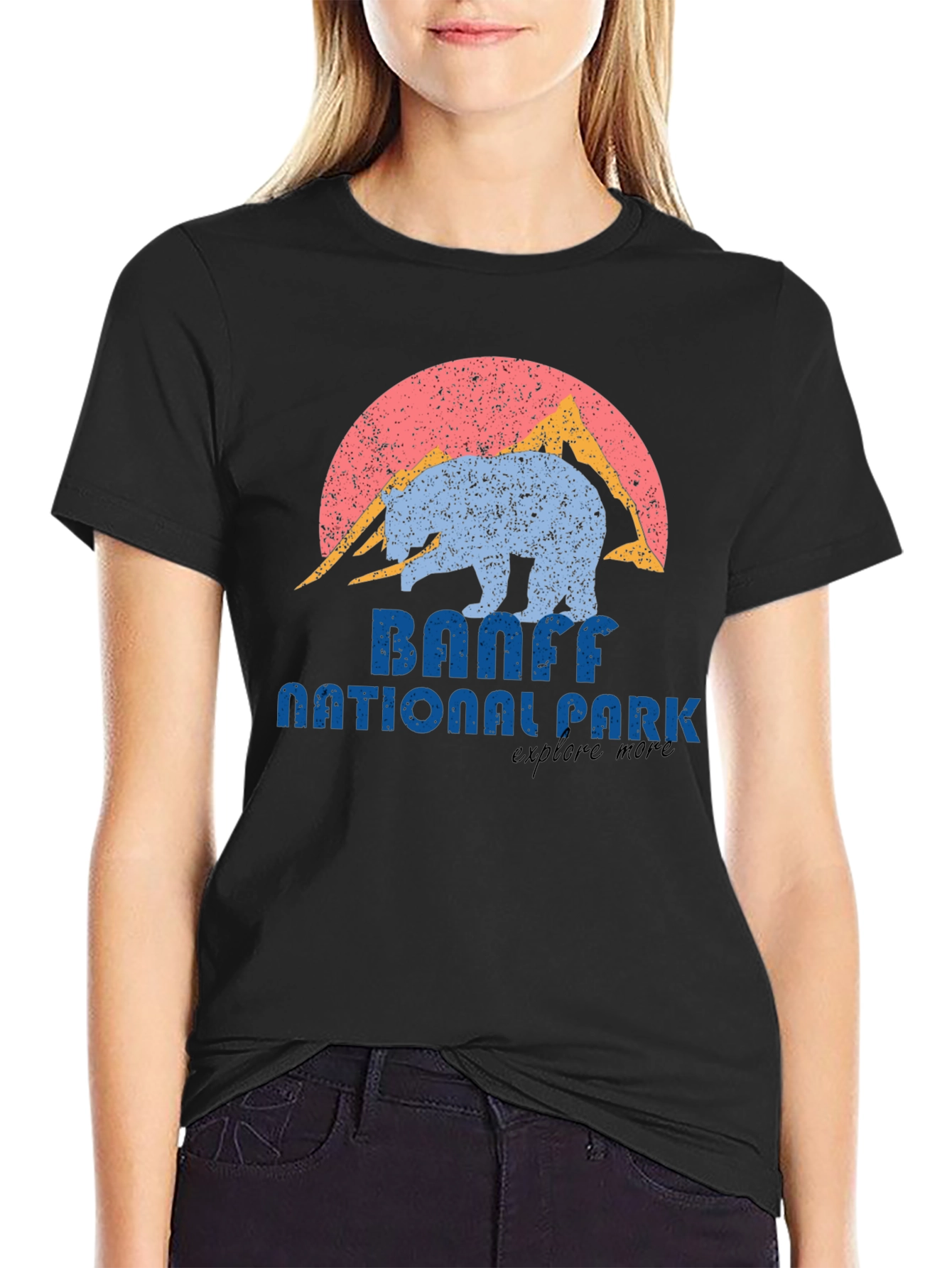 Banff National Park Retro Bear T-Shirt