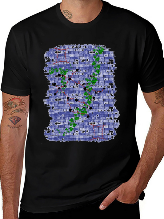 Unique Brick Wall Ivy Design Tee