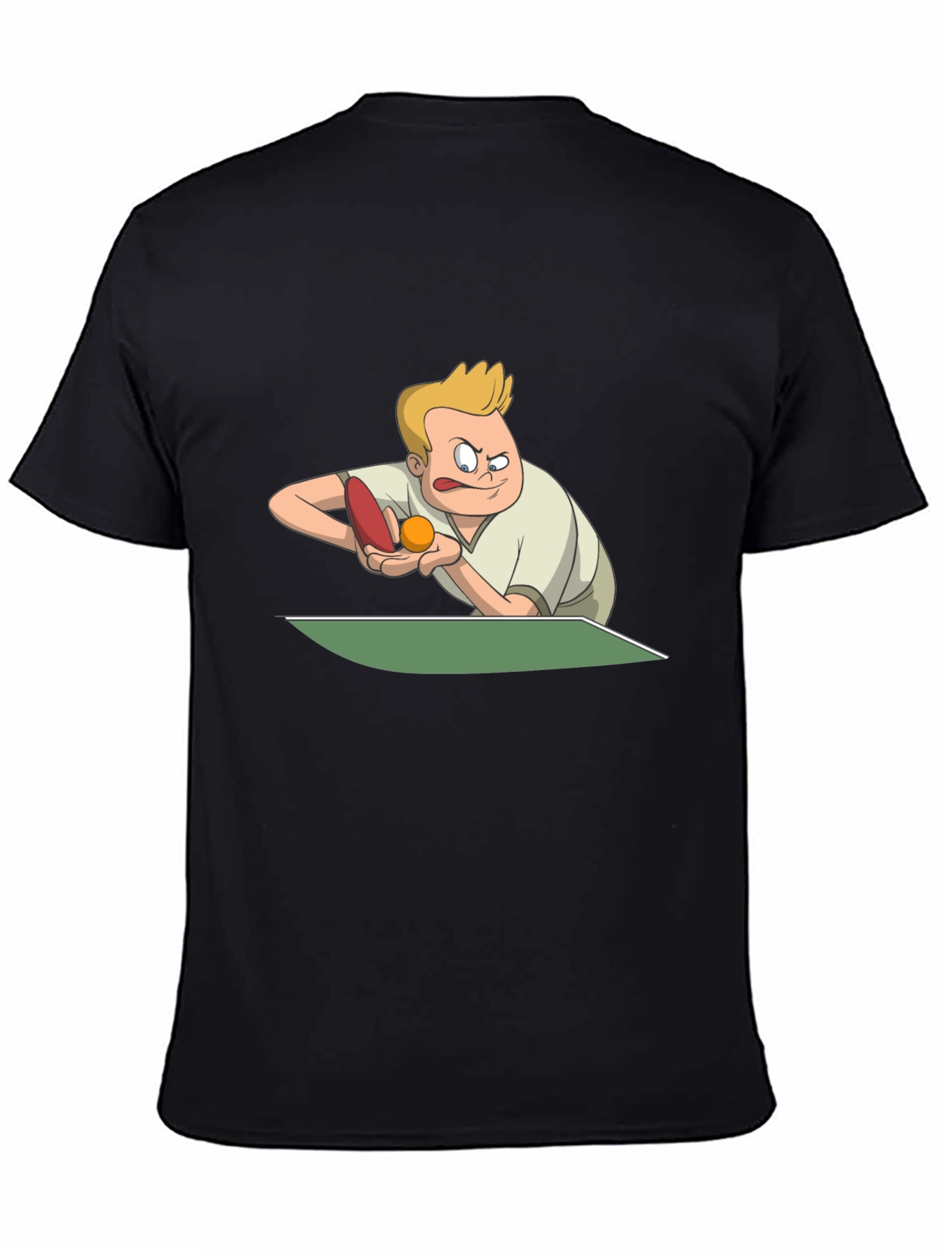 Funny Table Tennis Player Graphic T-Shirt