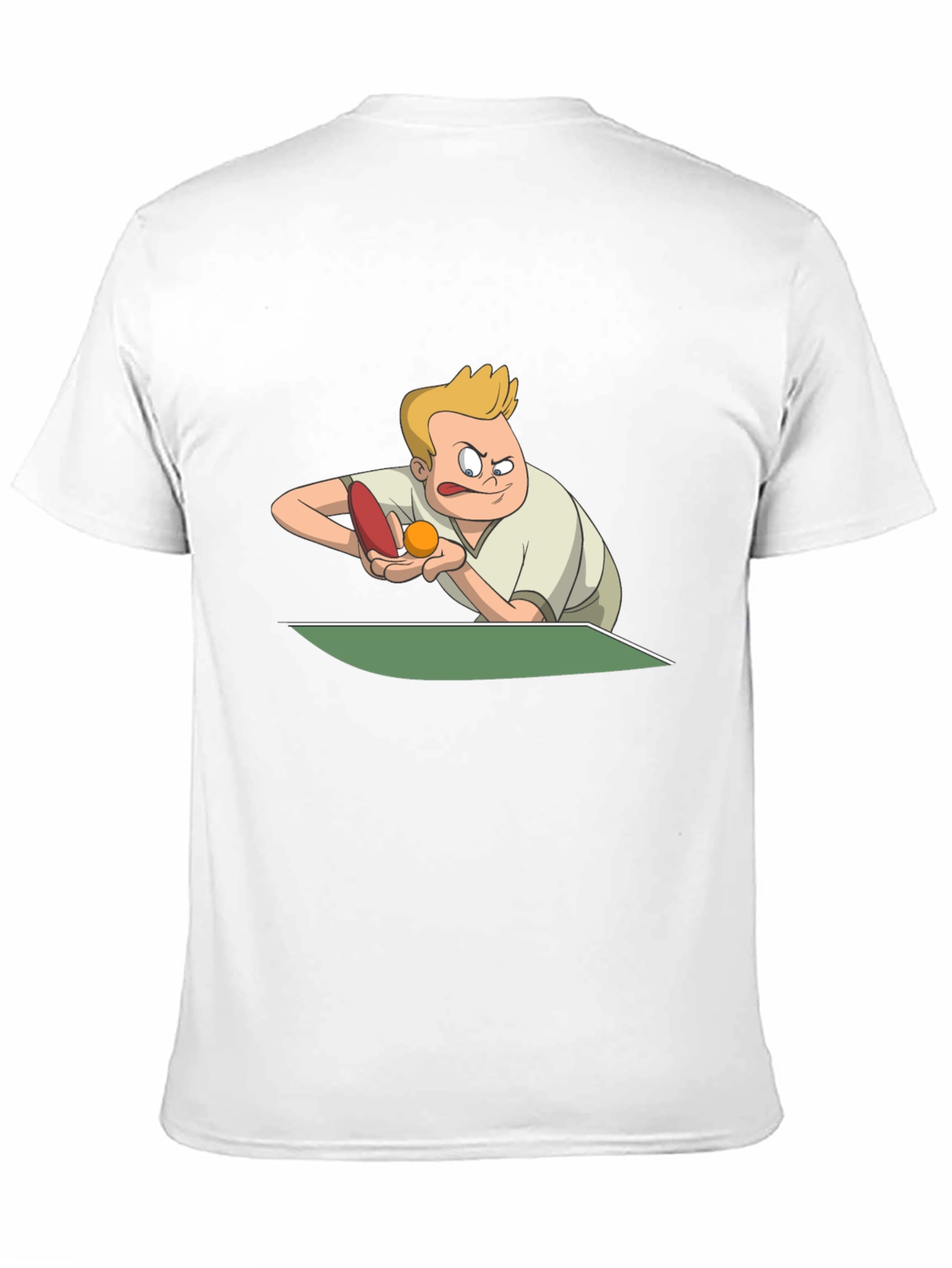 Funny Table Tennis Player Graphic T-Shirt