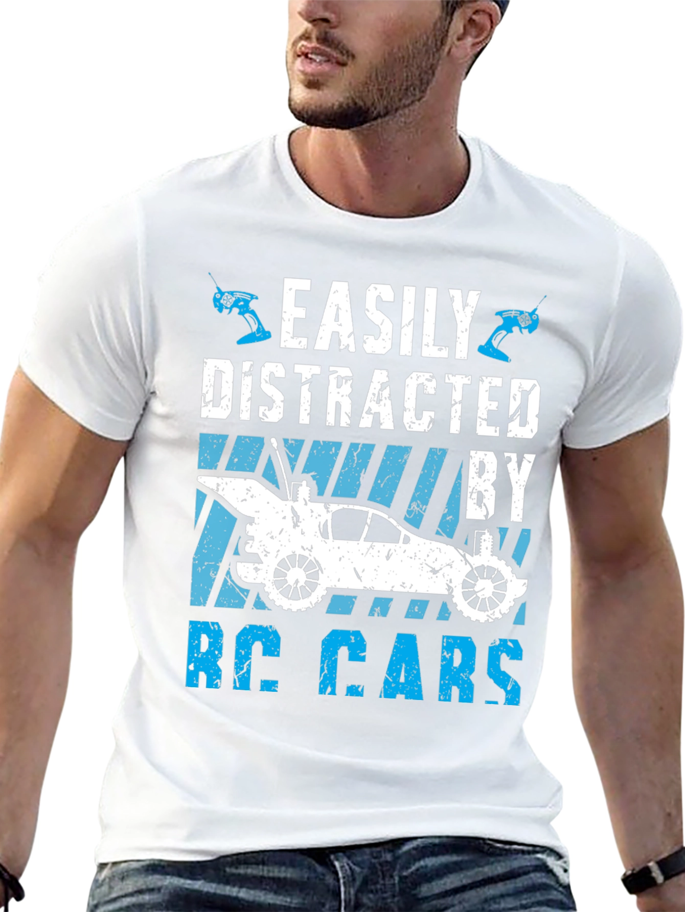 Easily Distracted by RC Cars T-Shirt