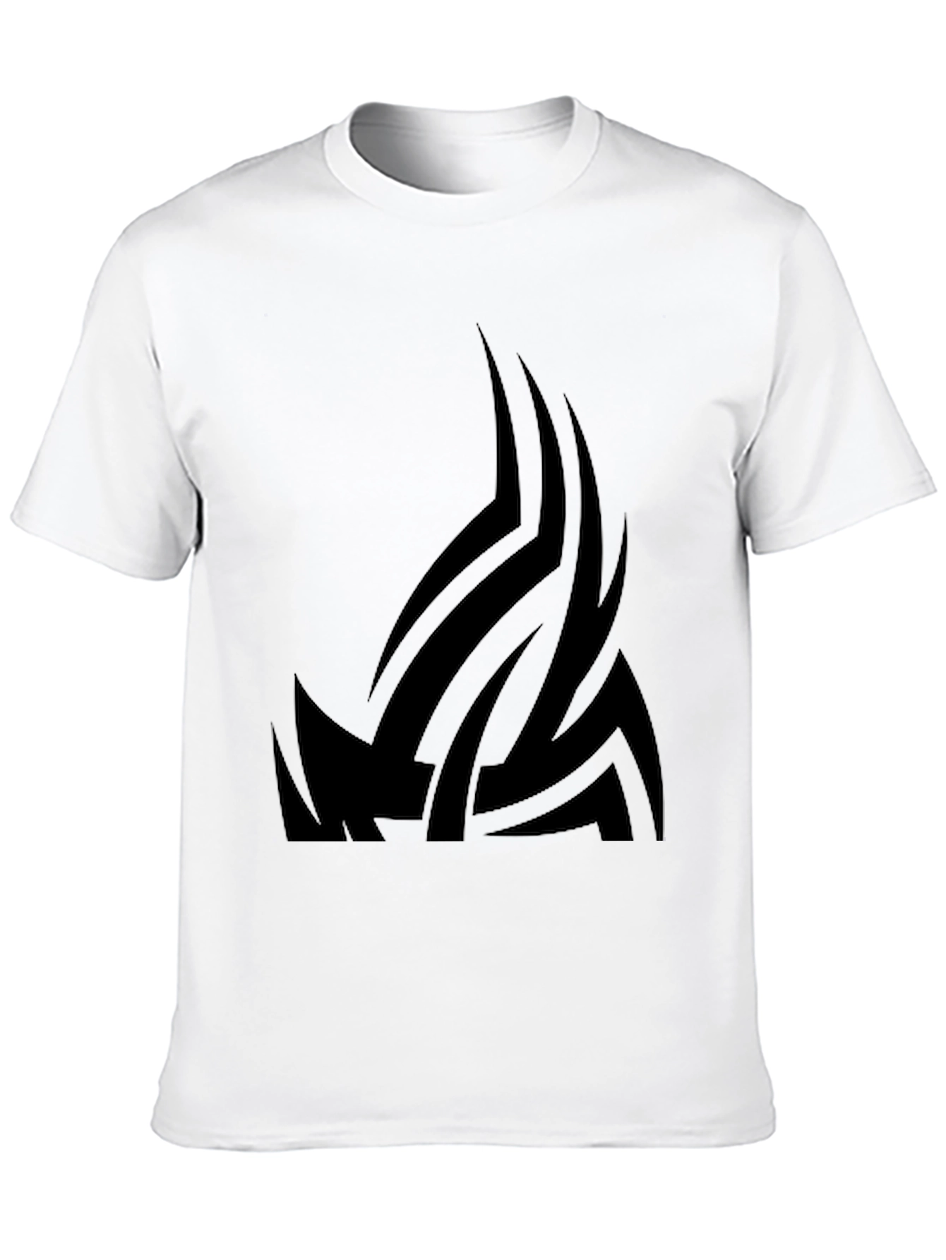 Tribal Design Black T-Shirt
