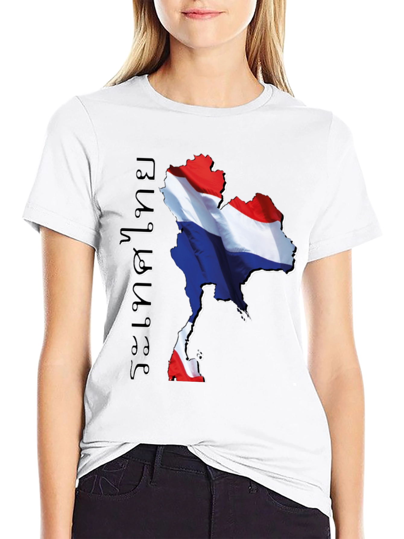 Thailand Flag Map Graphic Tee