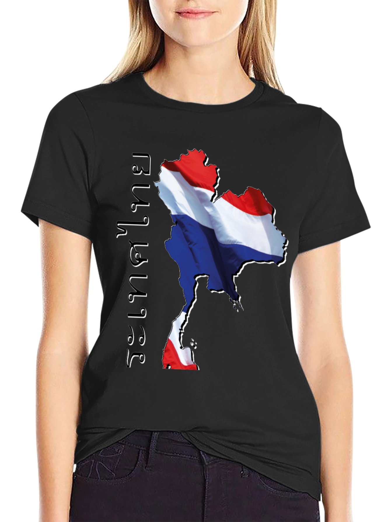 Thailand Flag Map Graphic Tee
