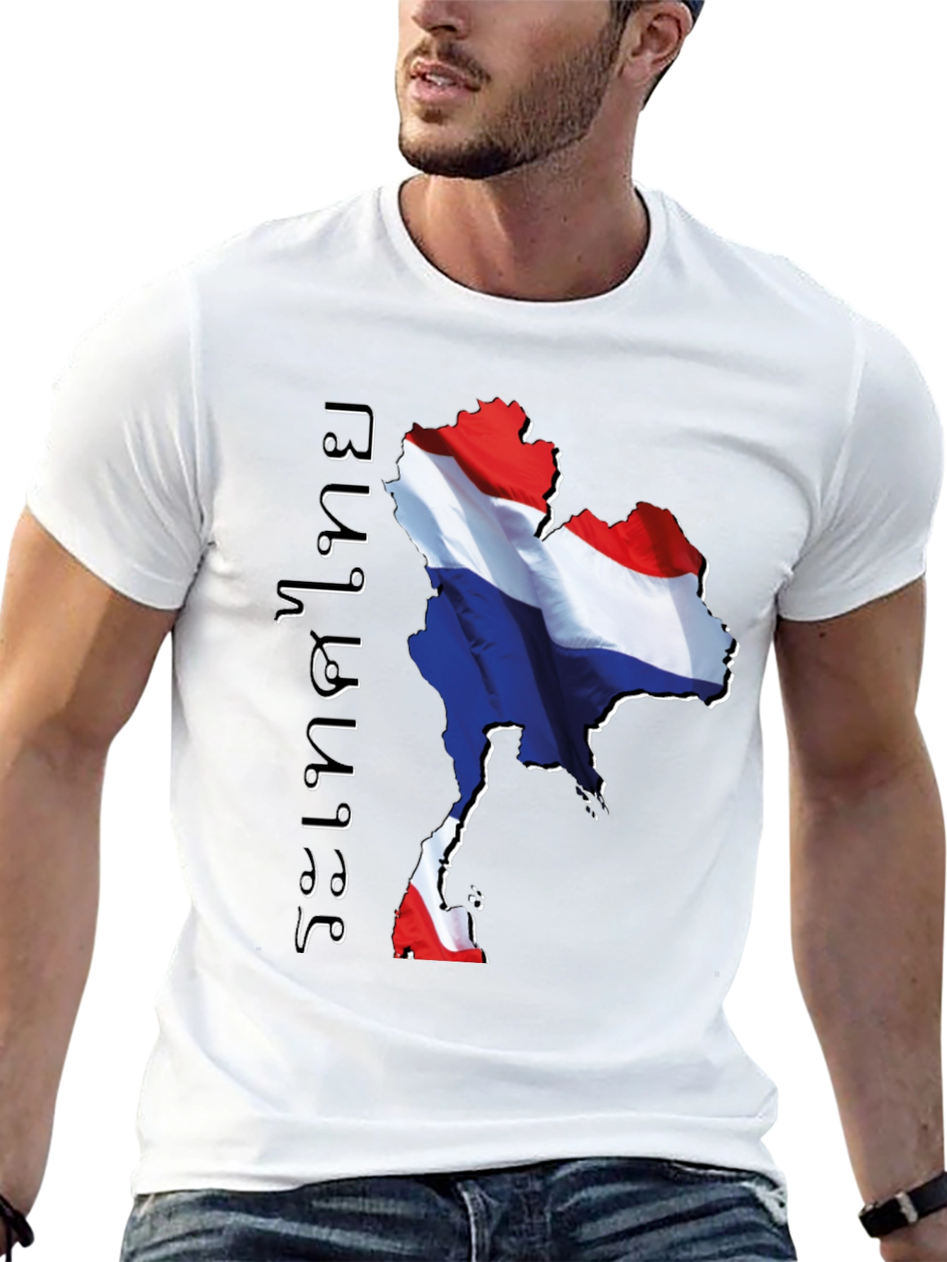 Thailand Flag Map Graphic Tee