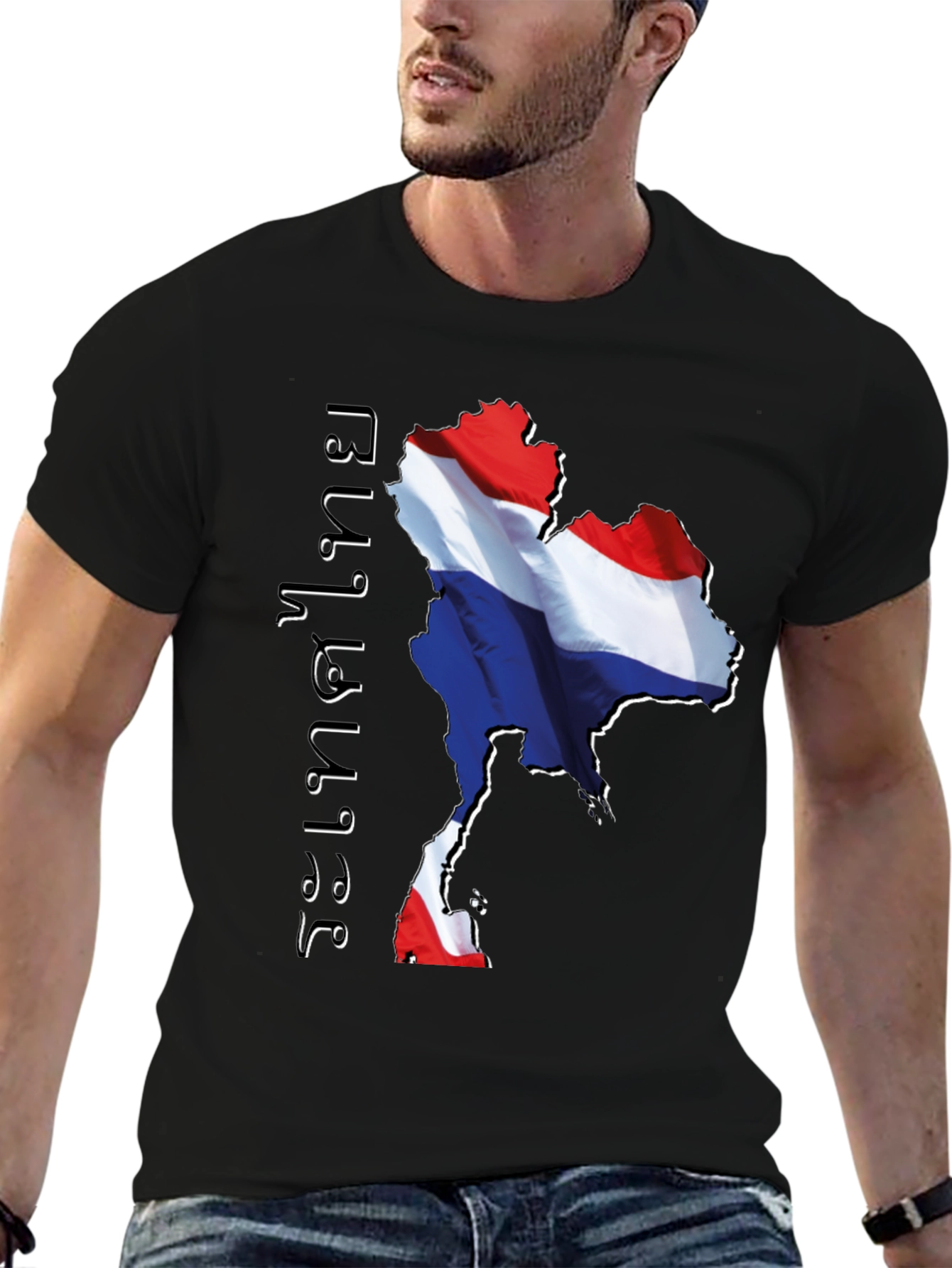Thailand Flag Map Graphic Tee