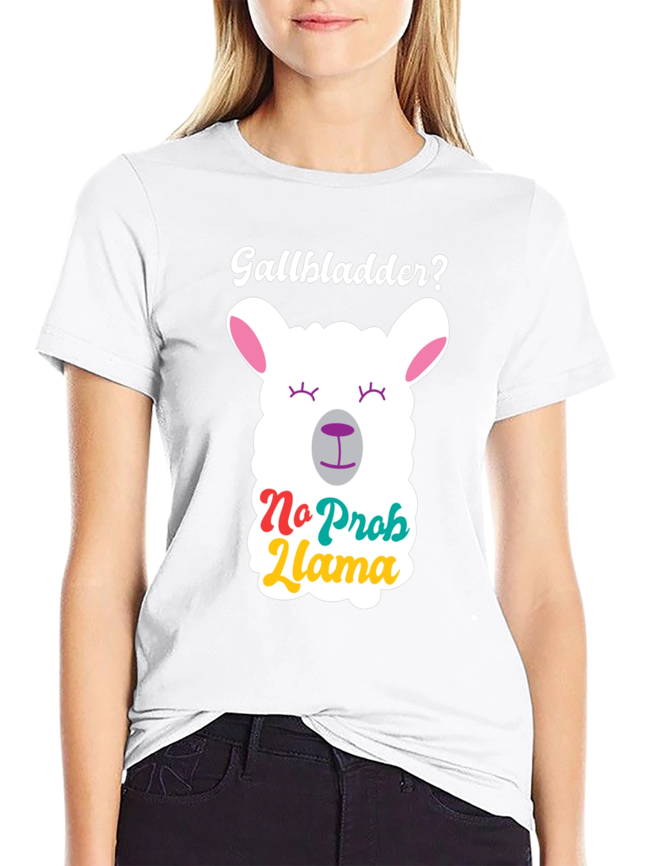 No Prob Llama Black T-Shirt
