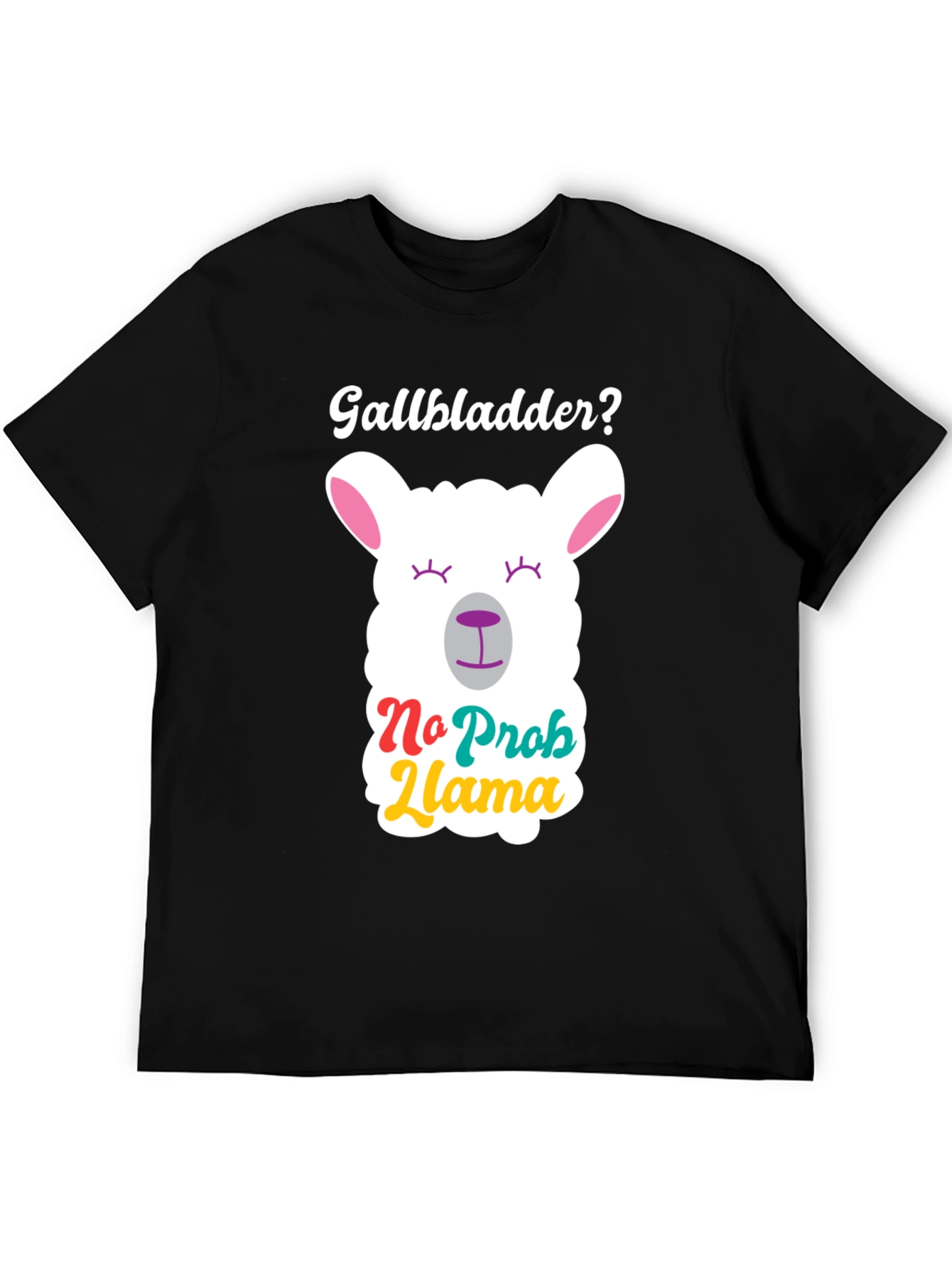 No Prob Llama Black T-Shirt