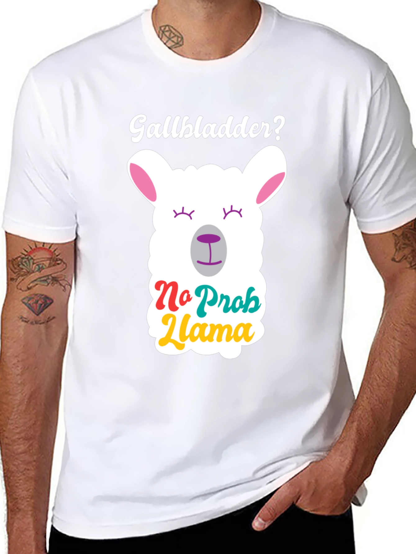 No Prob Llama Black T-Shirt