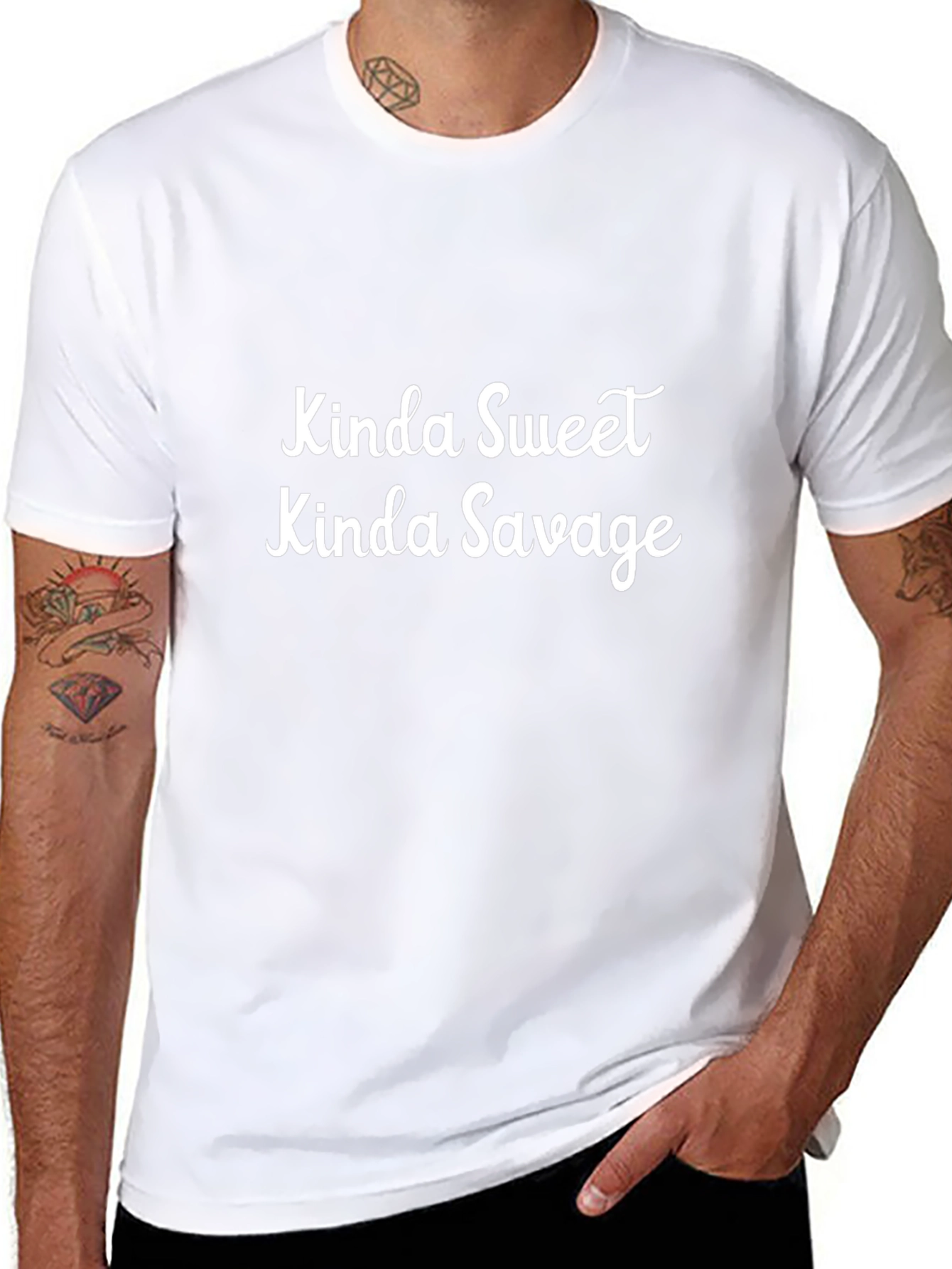 Kinda Sweet Kinda Savage Black Graphic Tee