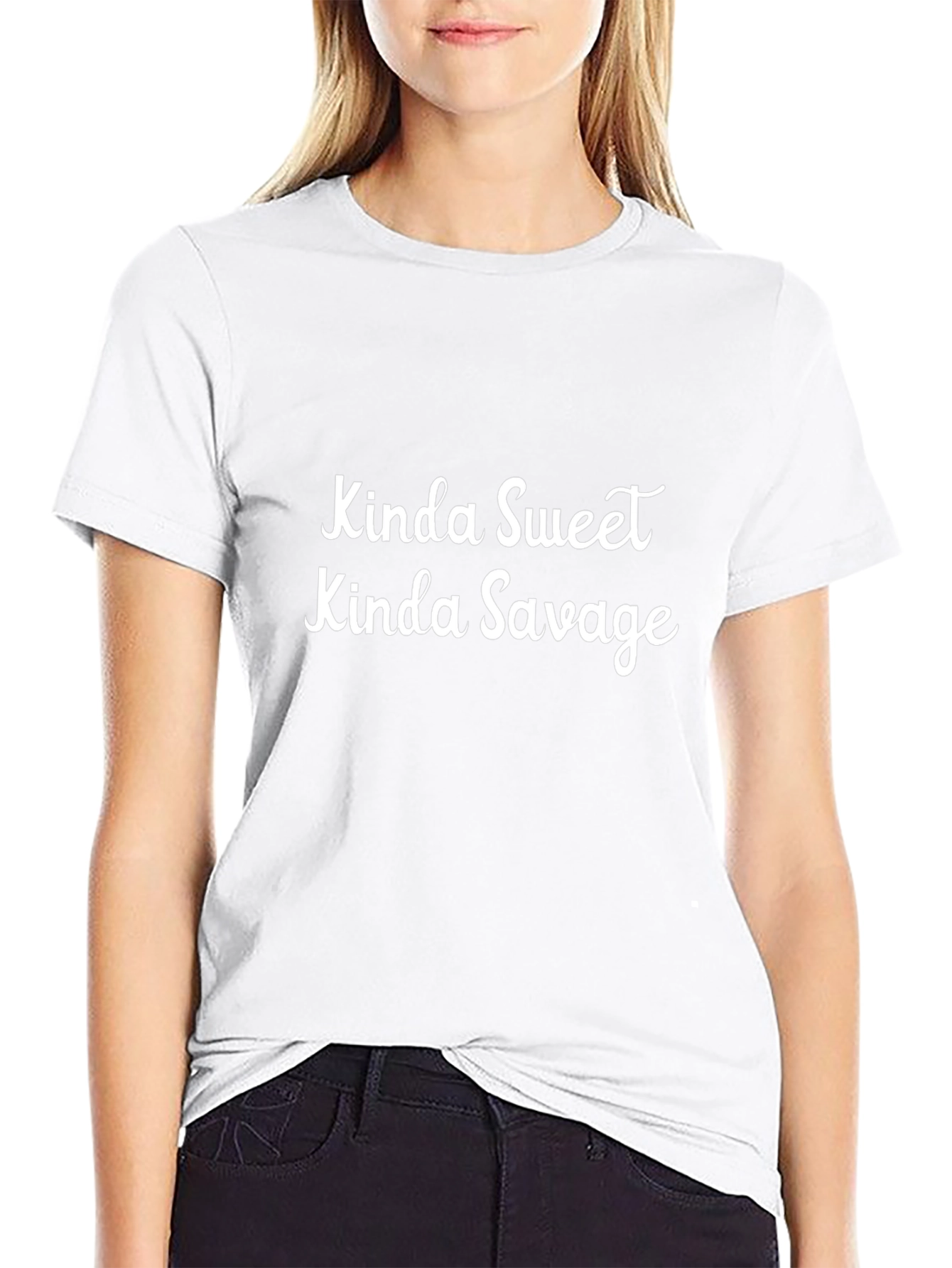 Kinda Sweet Kinda Savage Black Graphic Tee