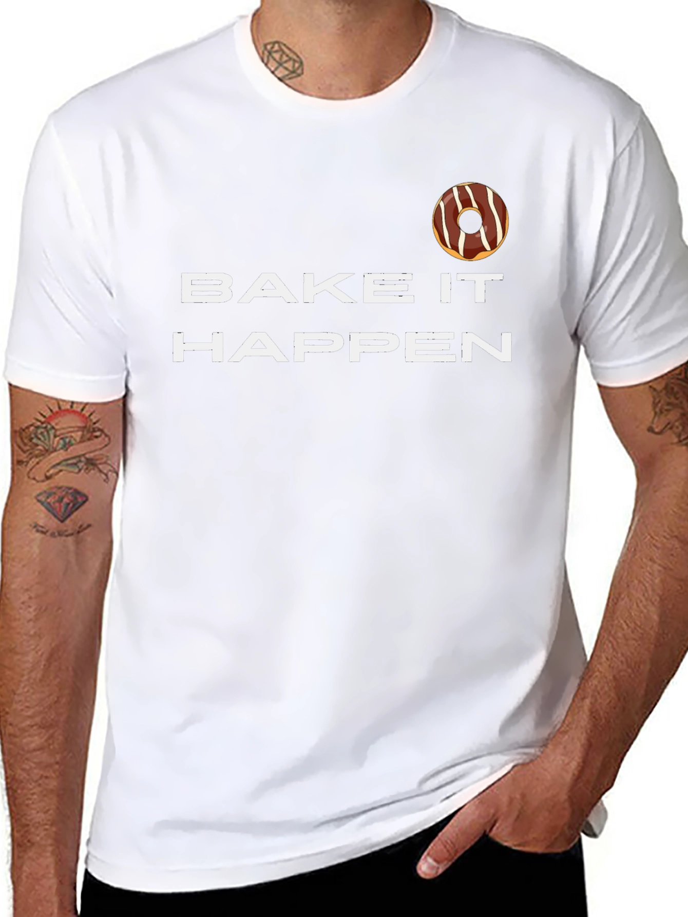 Bake It Happen Donut Graphic Tee - Unisex