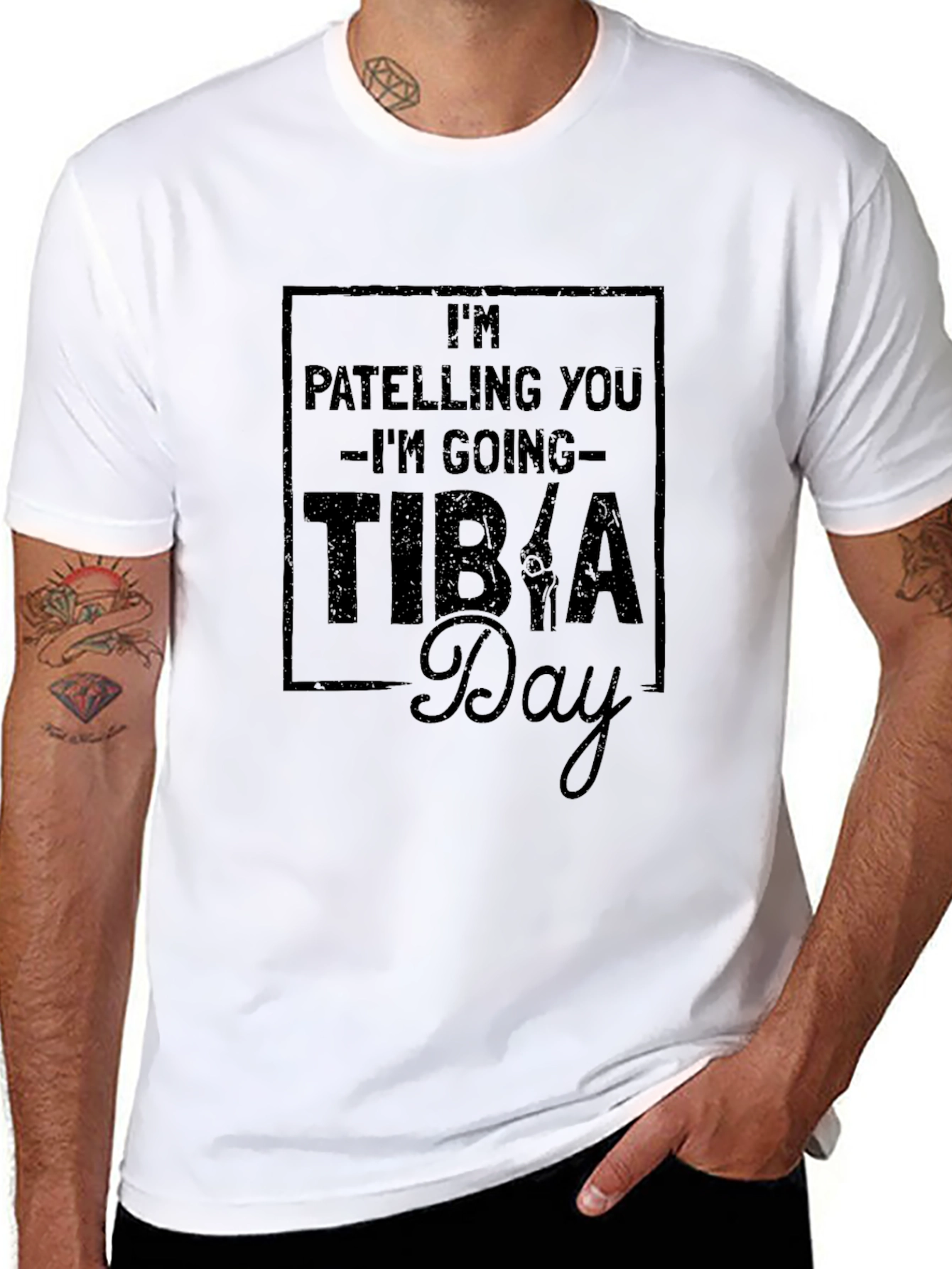 Funny Anatomy Pun T-Shirt - Tibia Day