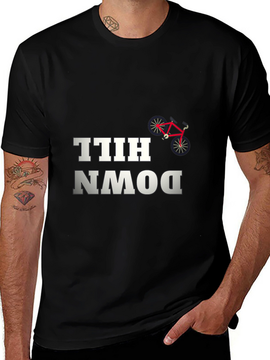 Downhill Cycling T-Shirt - Black Bike Tee