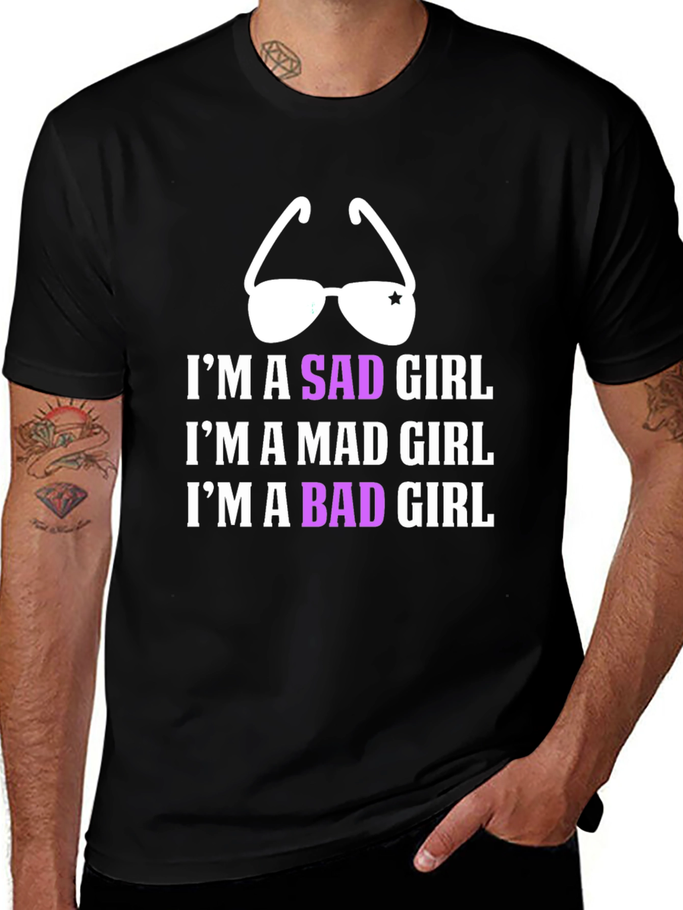Im A Sad Mad Bad Girl T-Shirt