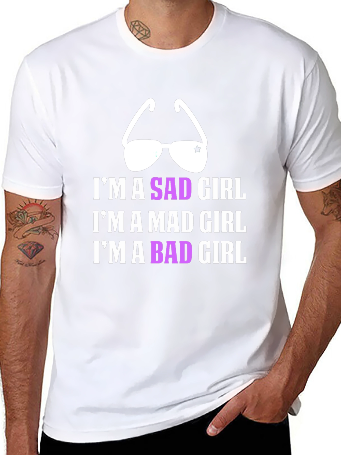 Im A Sad Mad Bad Girl T-Shirt