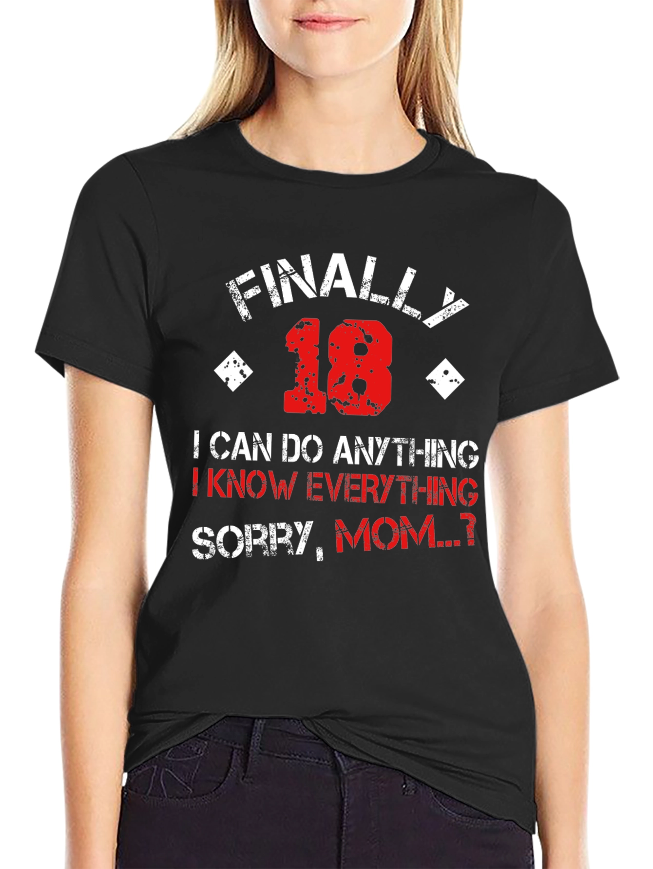 Finally 18 Funny Graphic T-Shirt