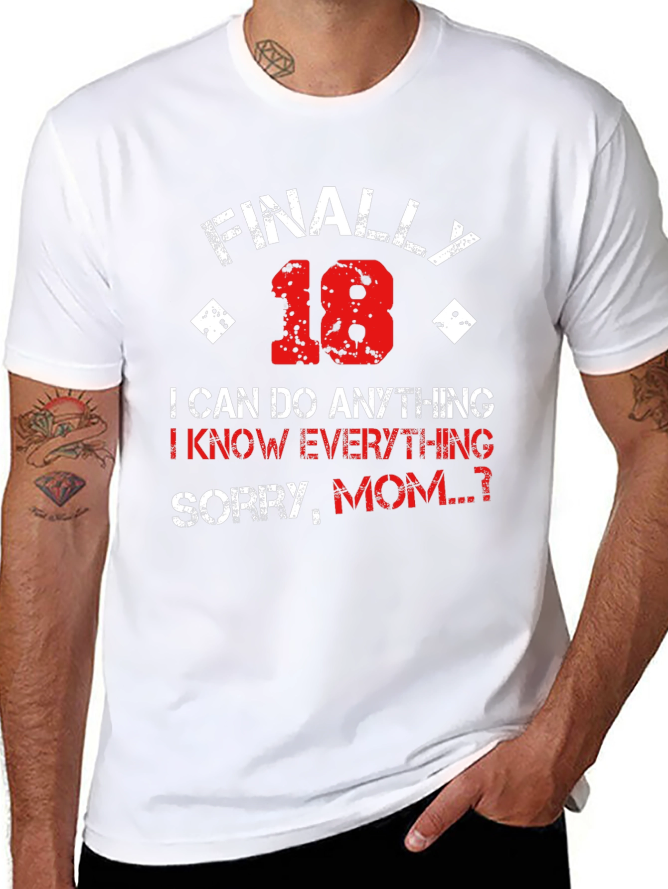 Finally 18 Funny Graphic T-Shirt