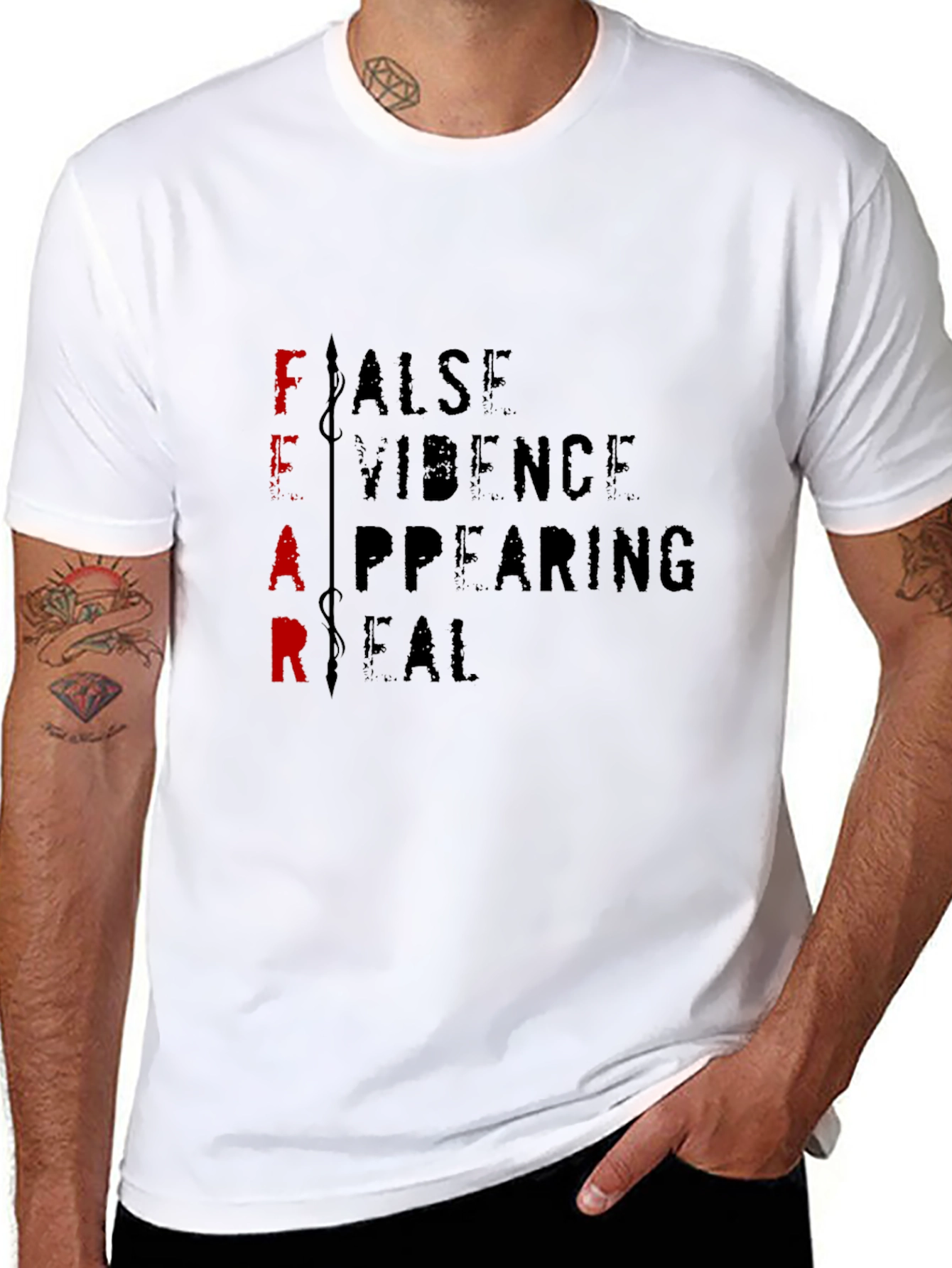 Fear Acronym T-Shirt - False Evidence Appearing Real
