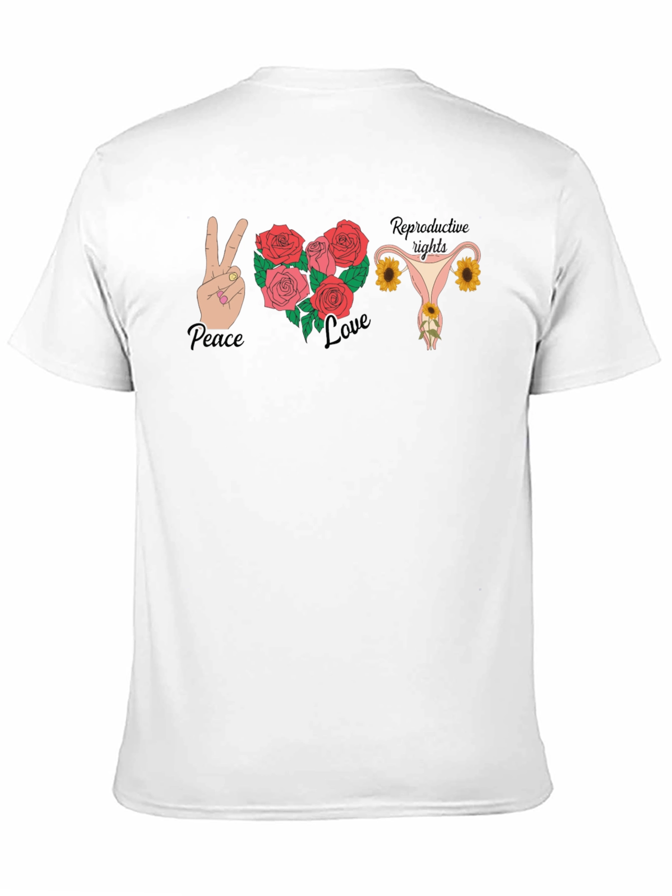 Peace Love Reproductive Rights Graphic Tee