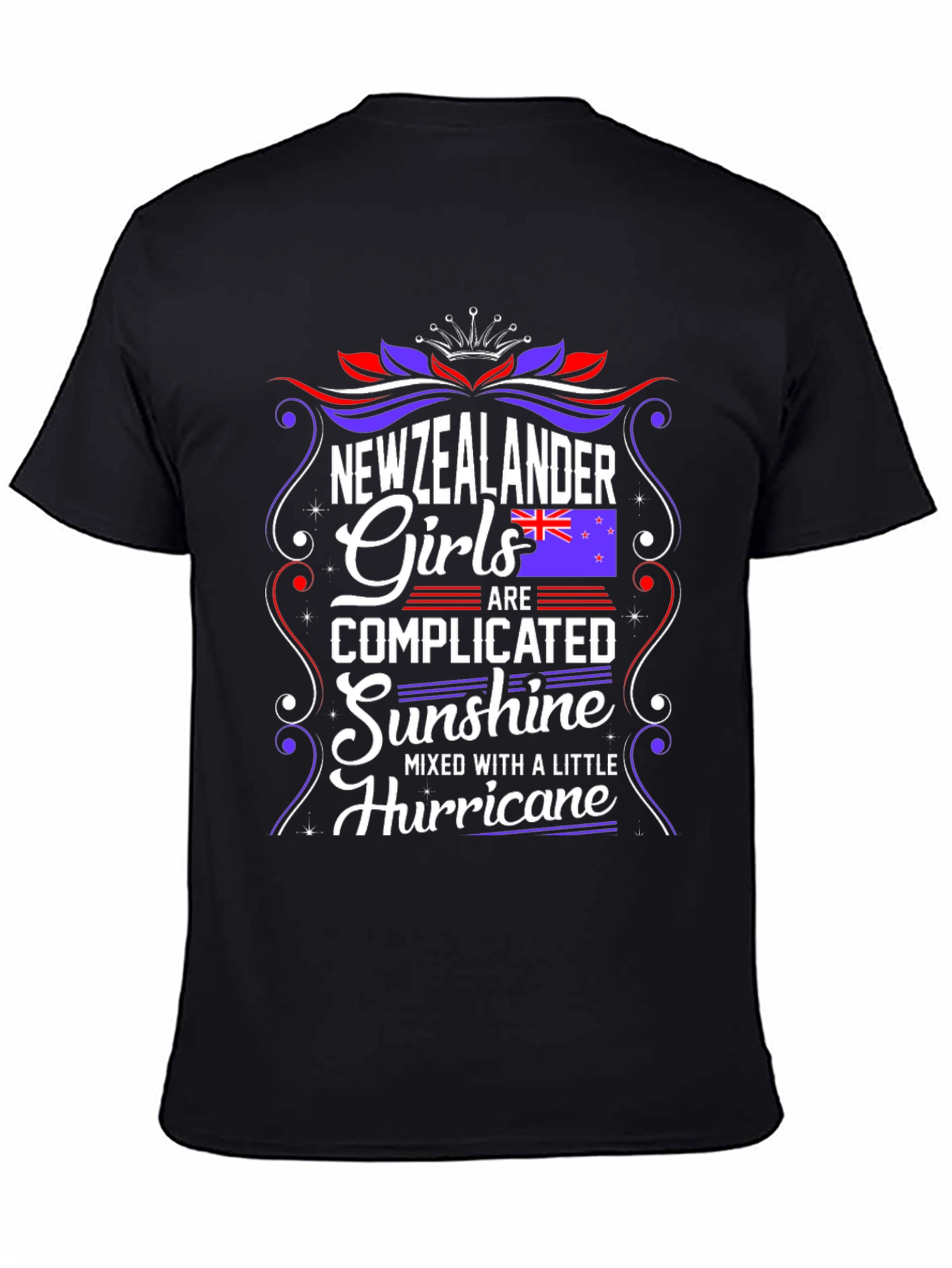 New Zealander Girls T-Shirt: Complicated Sunshine & Hurricane