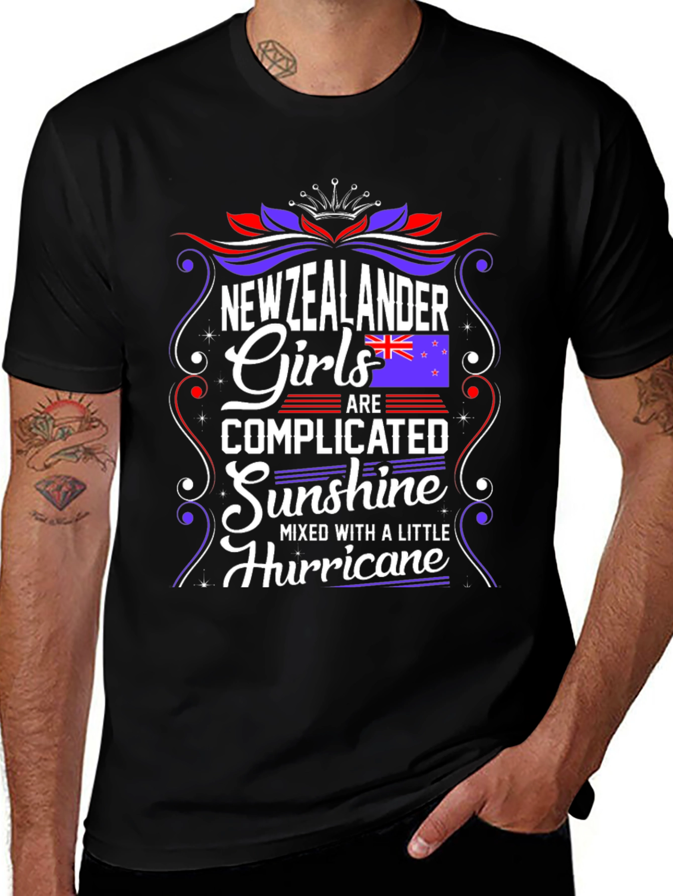 New Zealander Girls T-Shirt: Complicated Sunshine & Hurricane