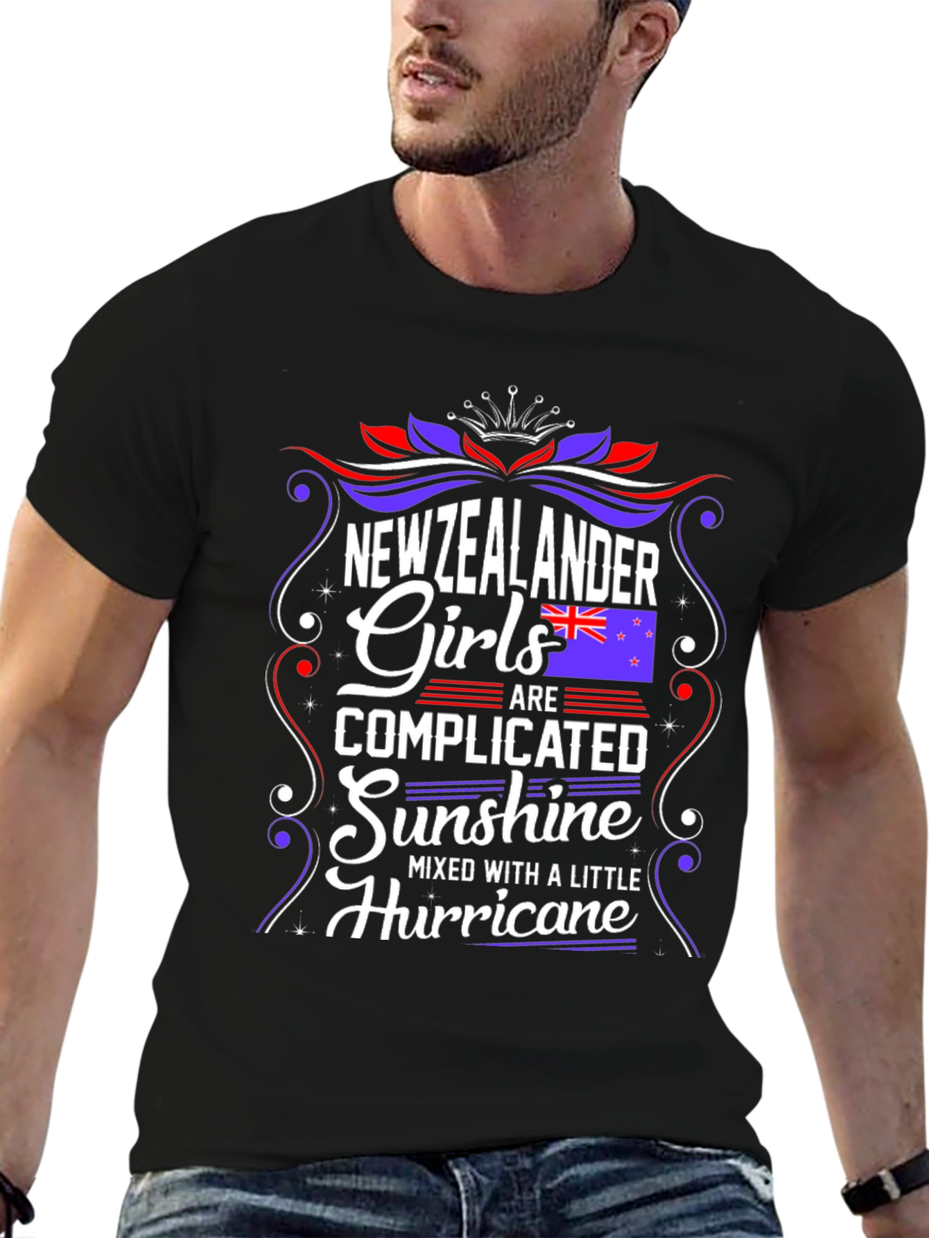 New Zealander Girls T-Shirt: Complicated Sunshine & Hurricane