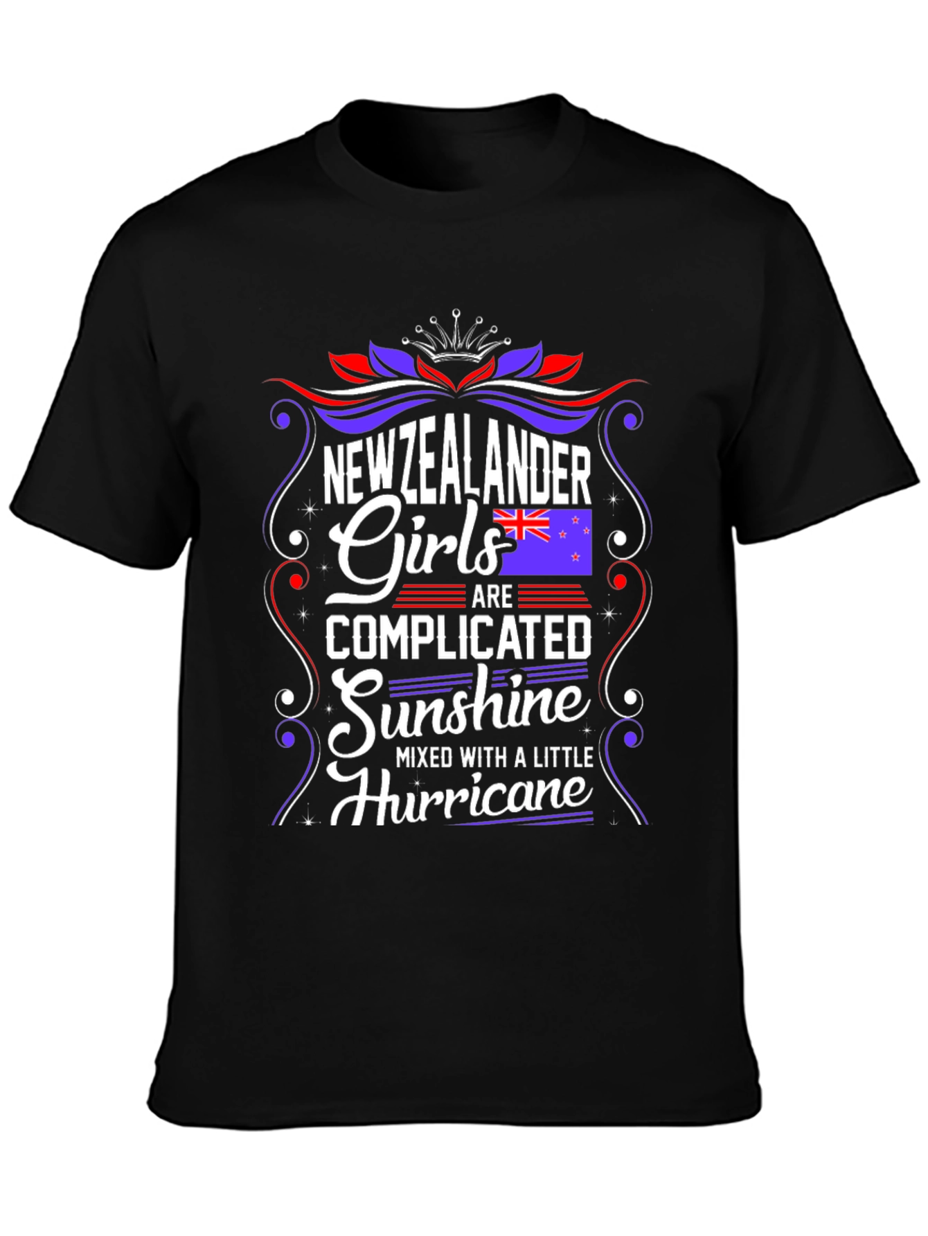 New Zealander Girls T-Shirt: Complicated Sunshine & Hurricane