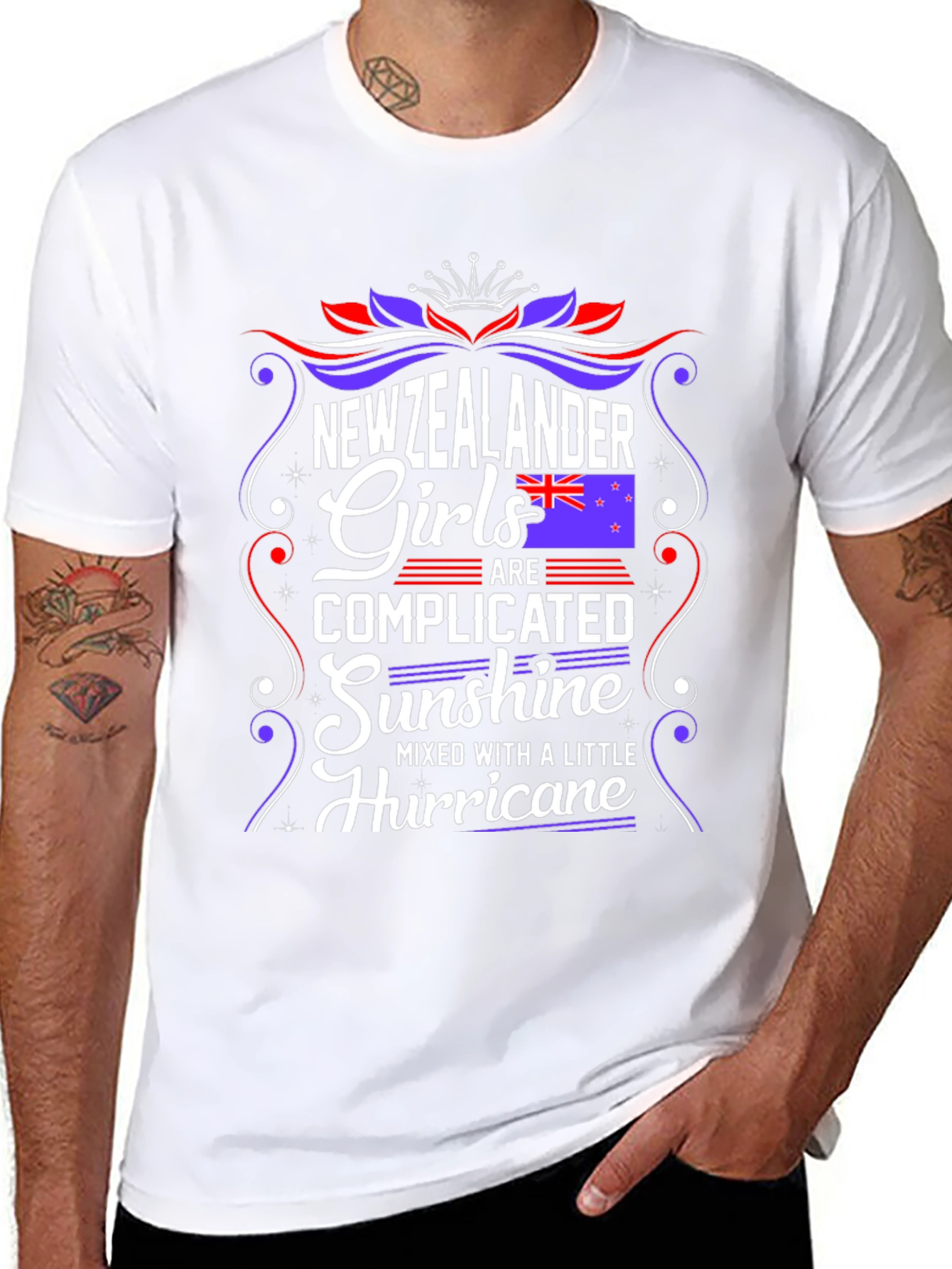 New Zealander Girls T-Shirt: Complicated Sunshine & Hurricane