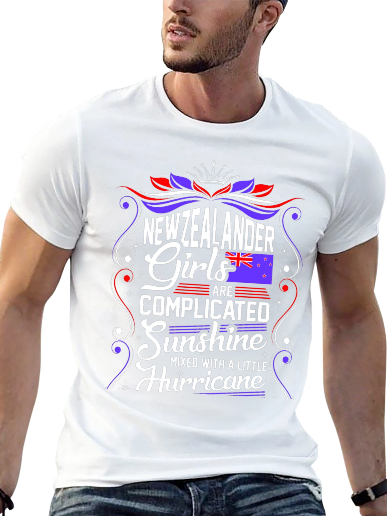 New Zealander Girls T-Shirt: Complicated Sunshine & Hurricane