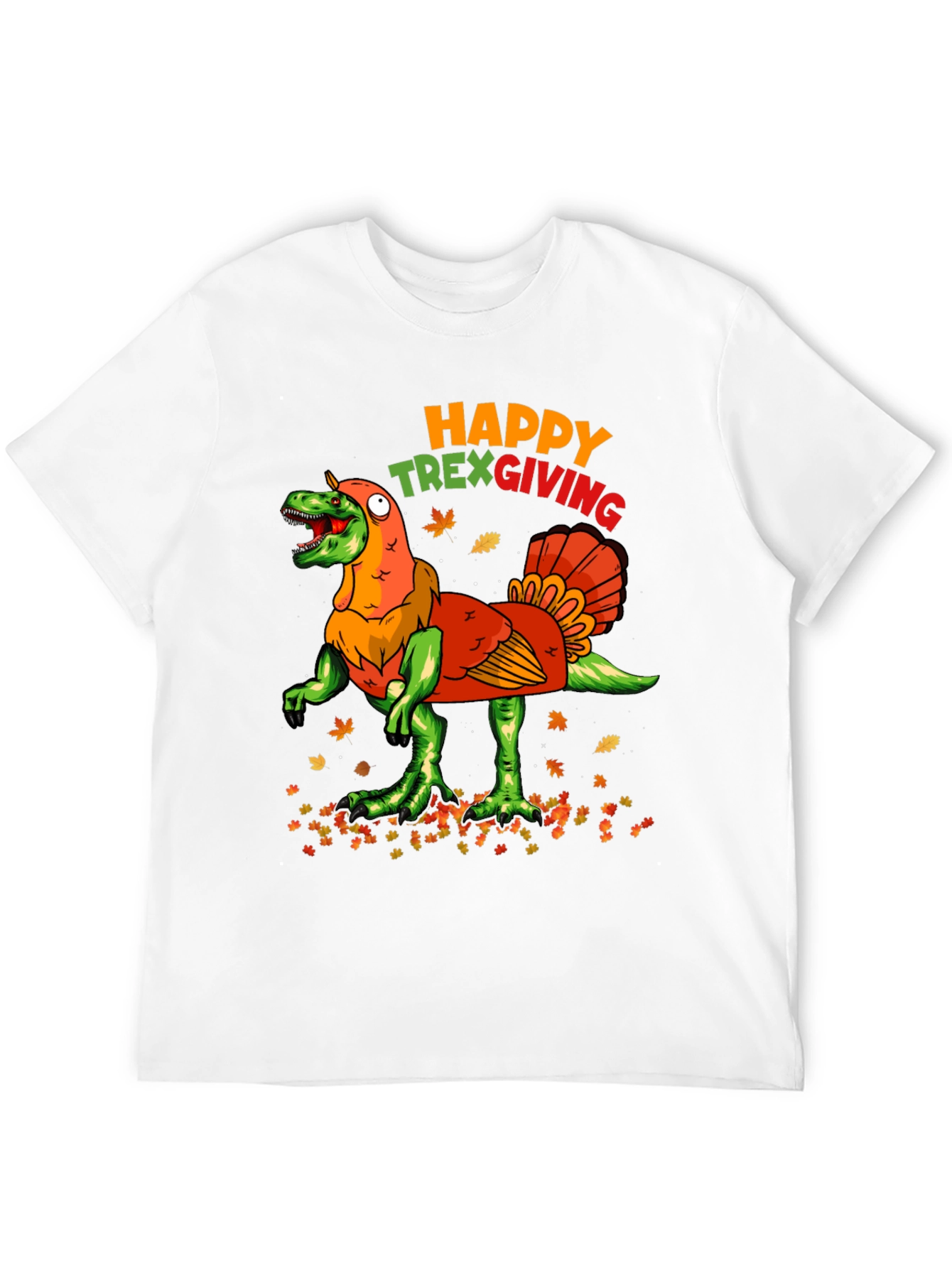 Happy Trexgiving T-Shirt Funny Thanksgiving Turkey Dinosaur Tee