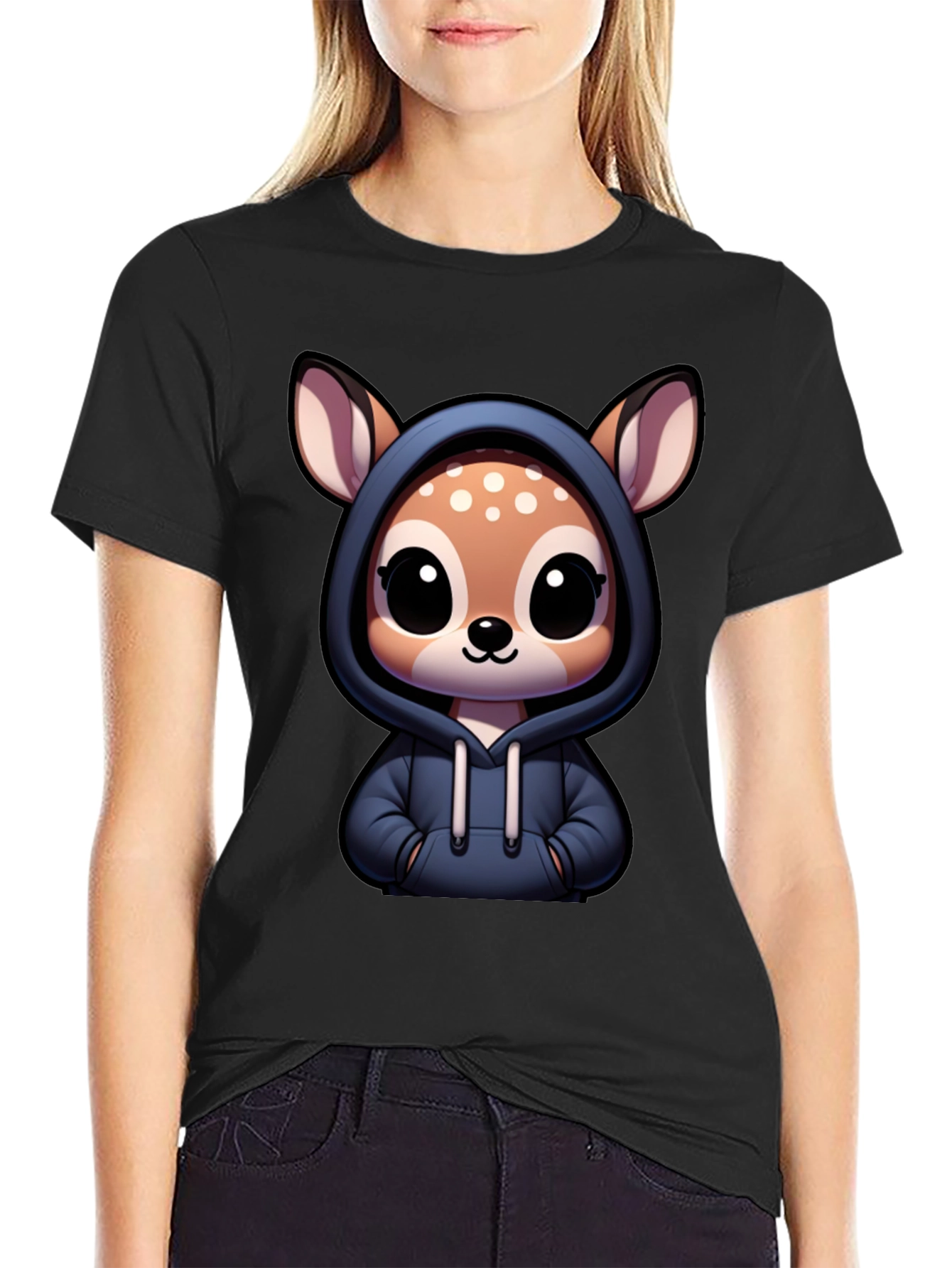 Cute Deer Hoodie T-Shirt