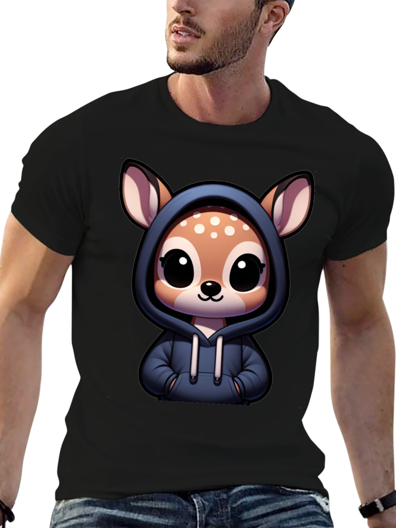 Cute Deer Hoodie T-Shirt