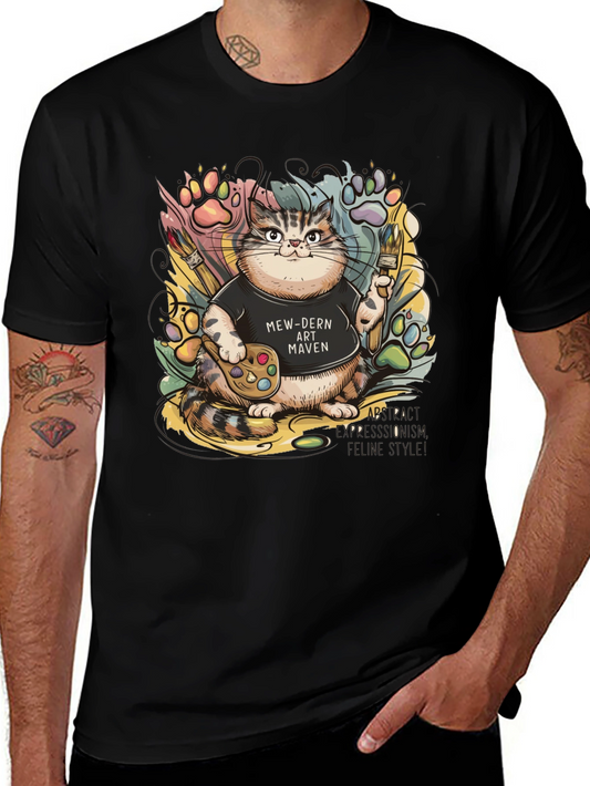 Mew-dern Art Maven T-Shirt - Cat Lover Tee