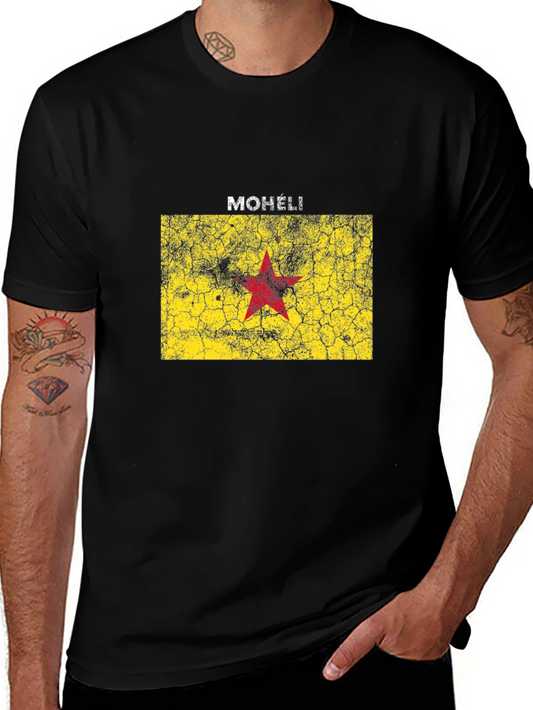 Moheli Flag Graphic Tee - Black