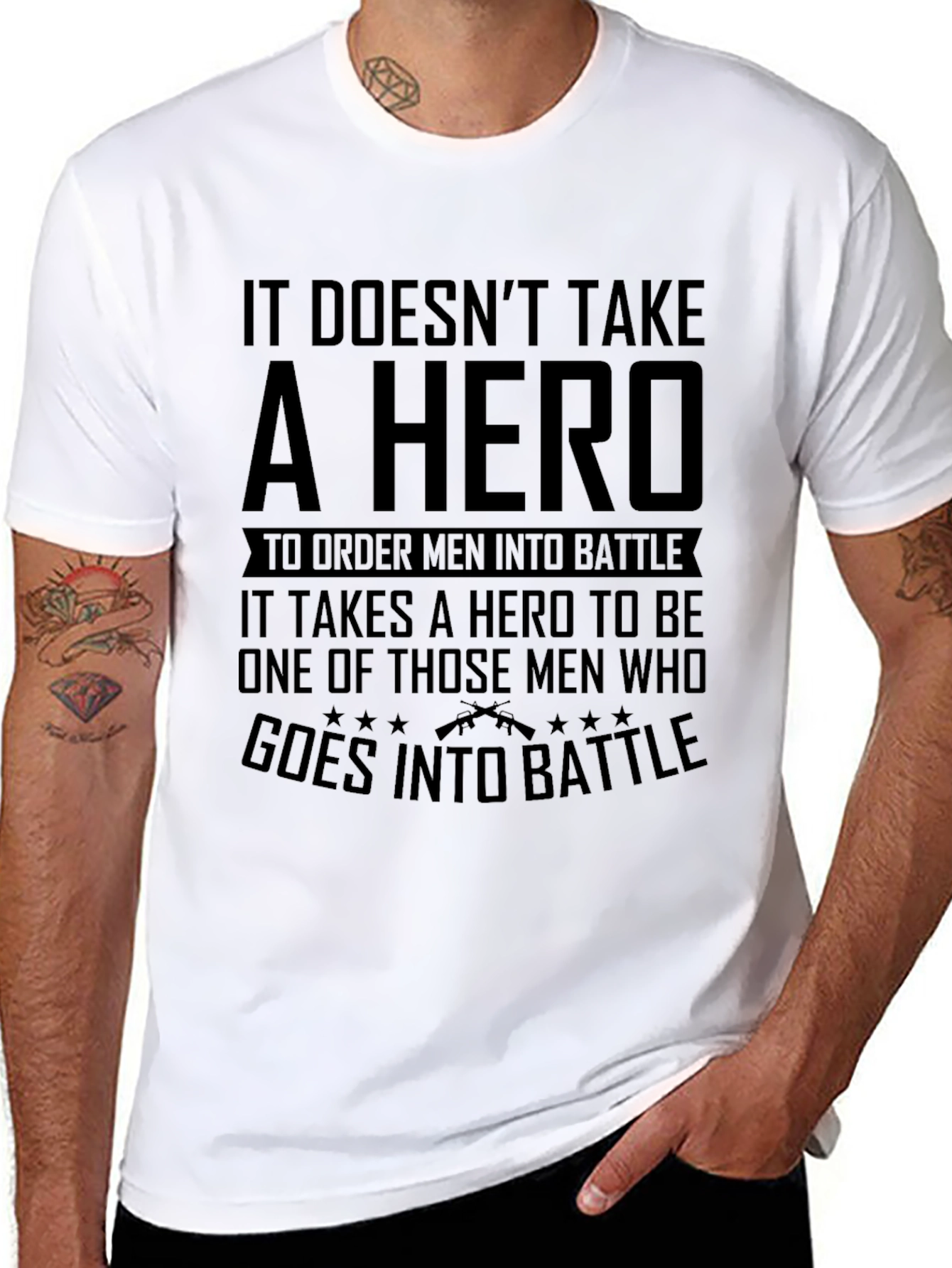 Hero Mens Graphic T-Shirt - Battle