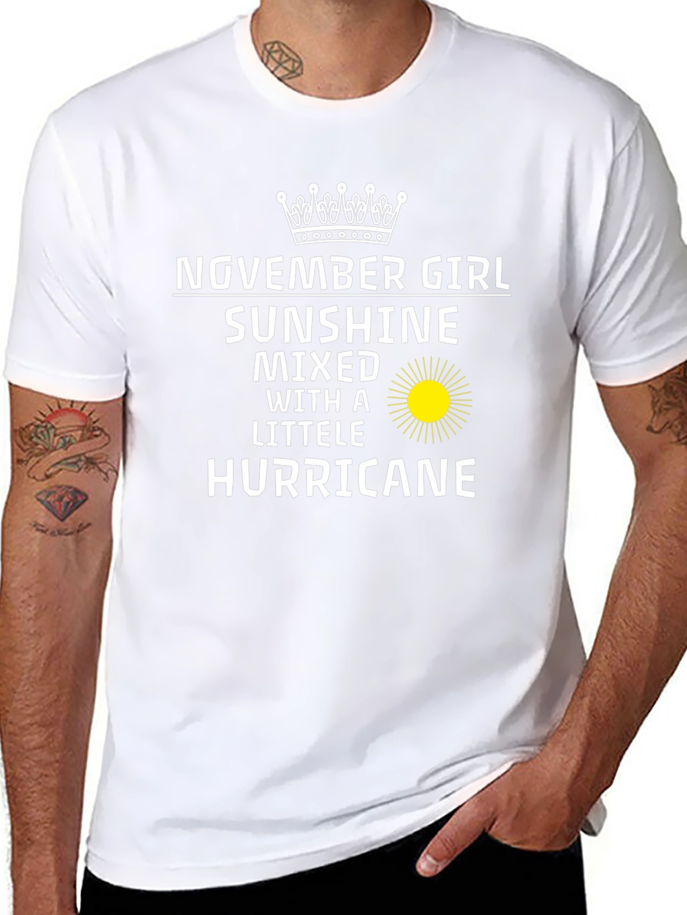 November Girl Sunshine Hurricane Graphic Tee