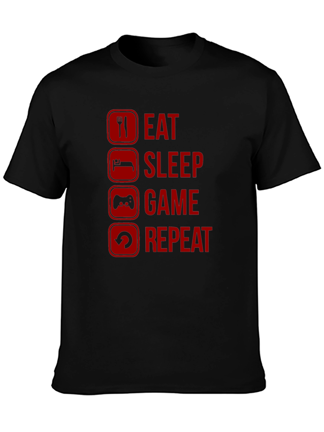 Eat Sleep Game Repeat Gamer T-Shirt