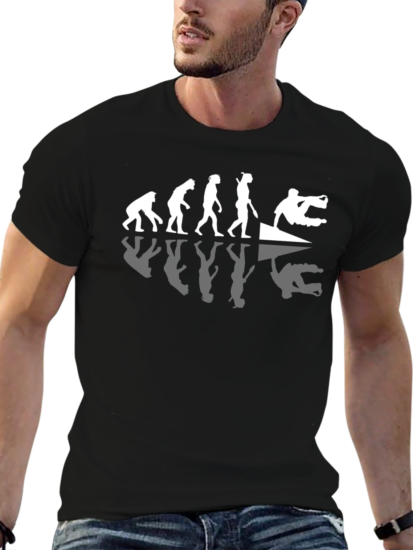 Evolution of Parkour Black T-Shirt
