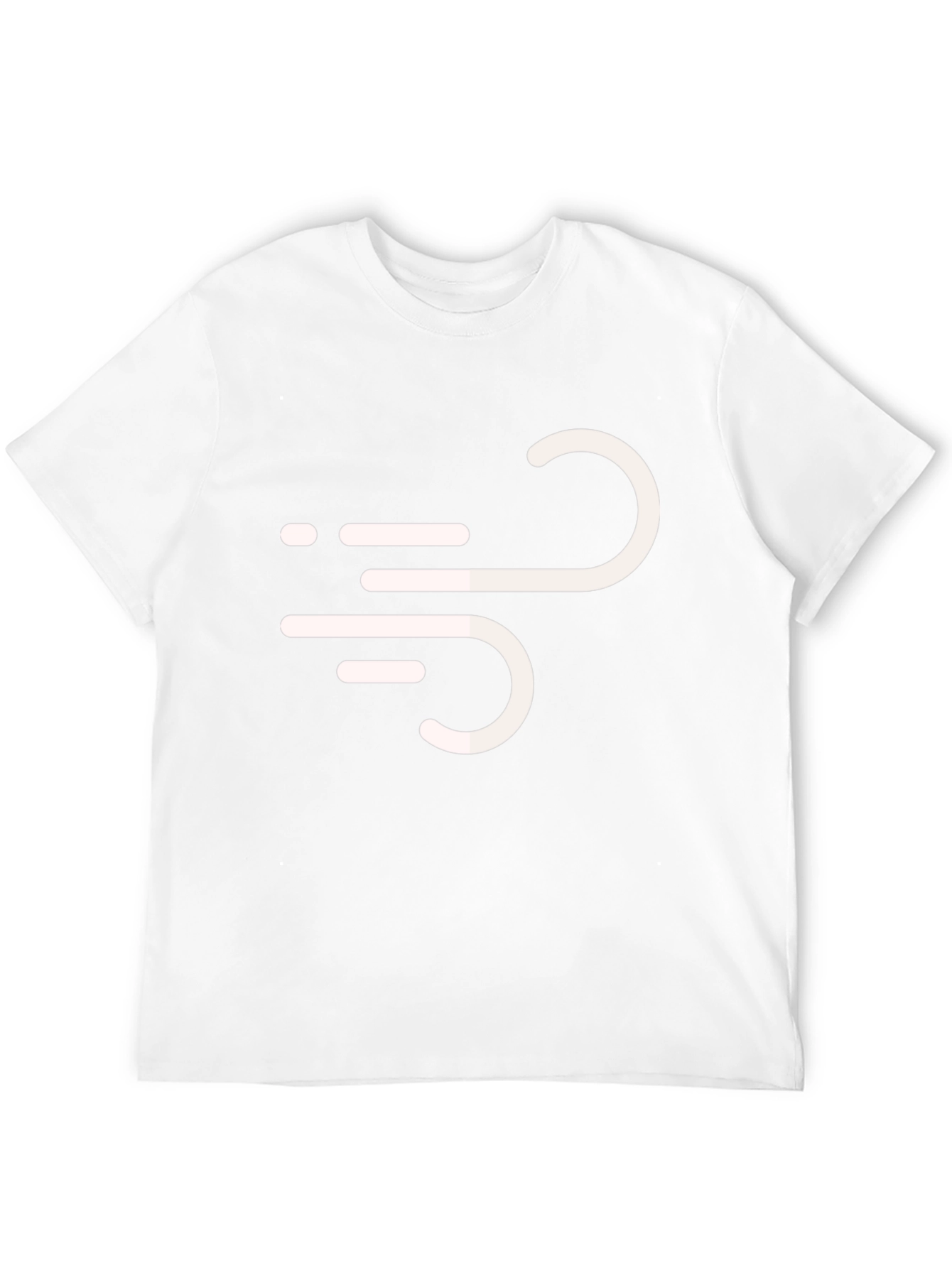 Stylish Black Tee with Wind Symbol