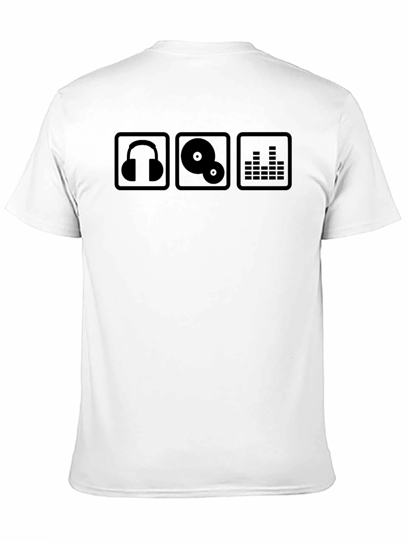 DJ Music Icons T-Shirt - Headphones Vinyl Equalizer