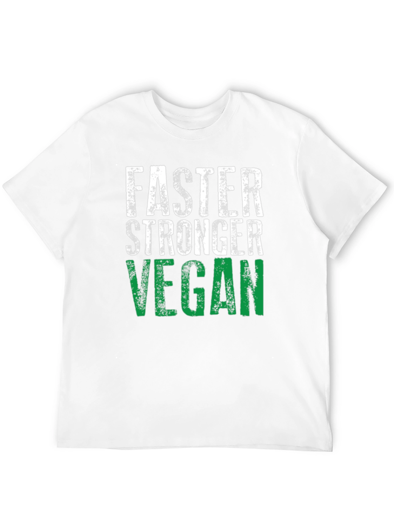 Faster Stronger Vegan T-Shirt - Athletic Fit