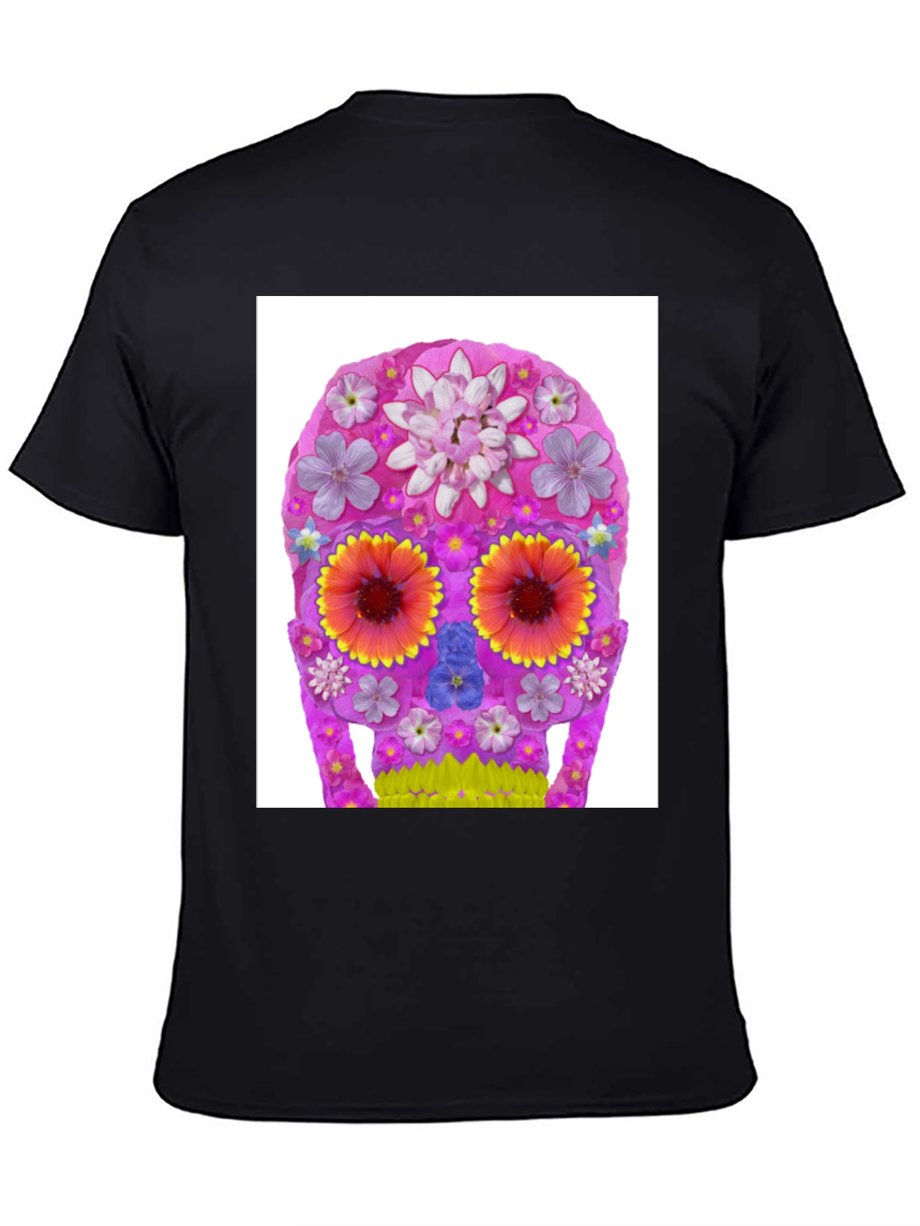 Floral Sugar Skull Graphic T-Shirt