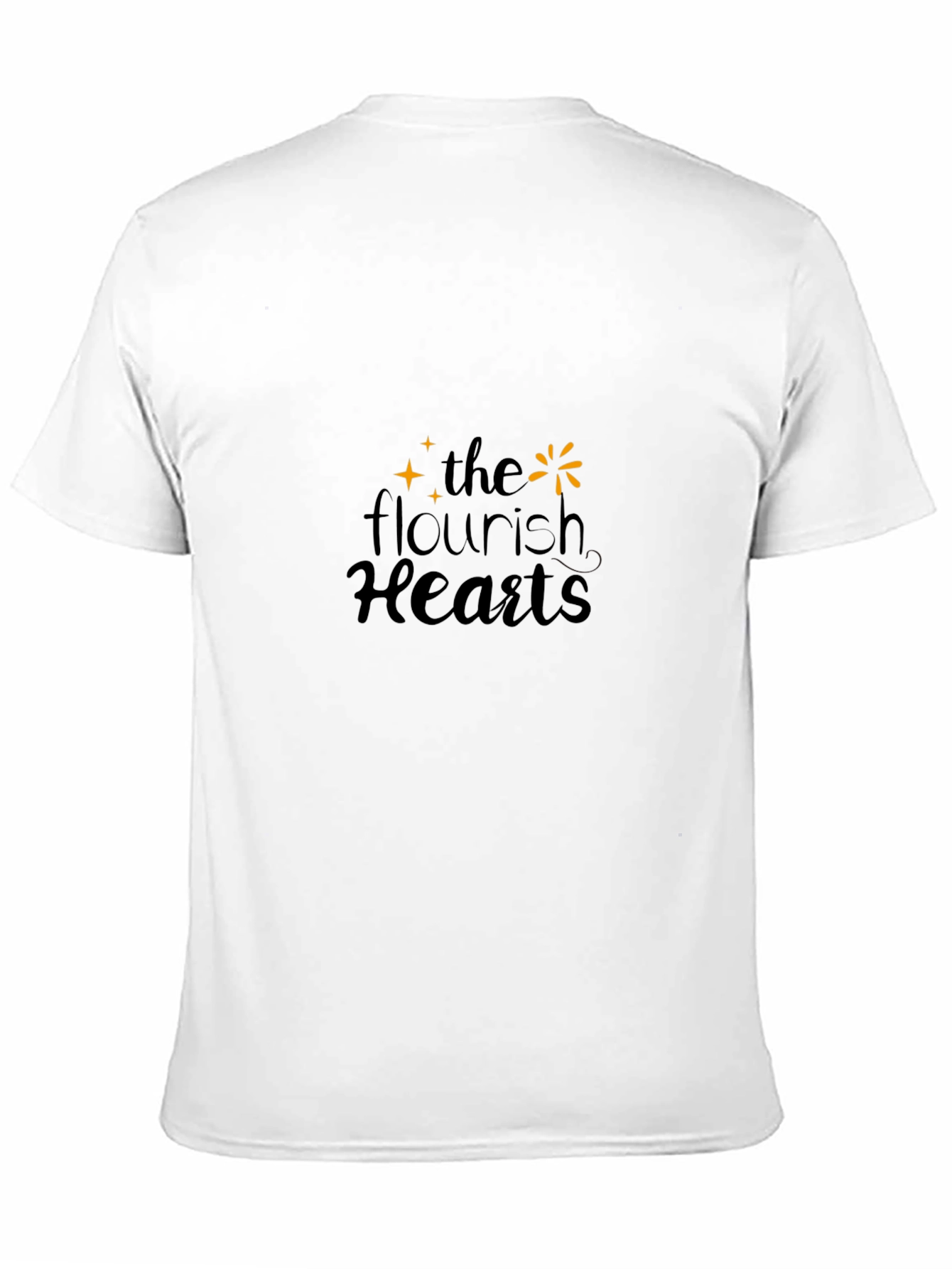 The Flourish Hearts Black T-Shirt