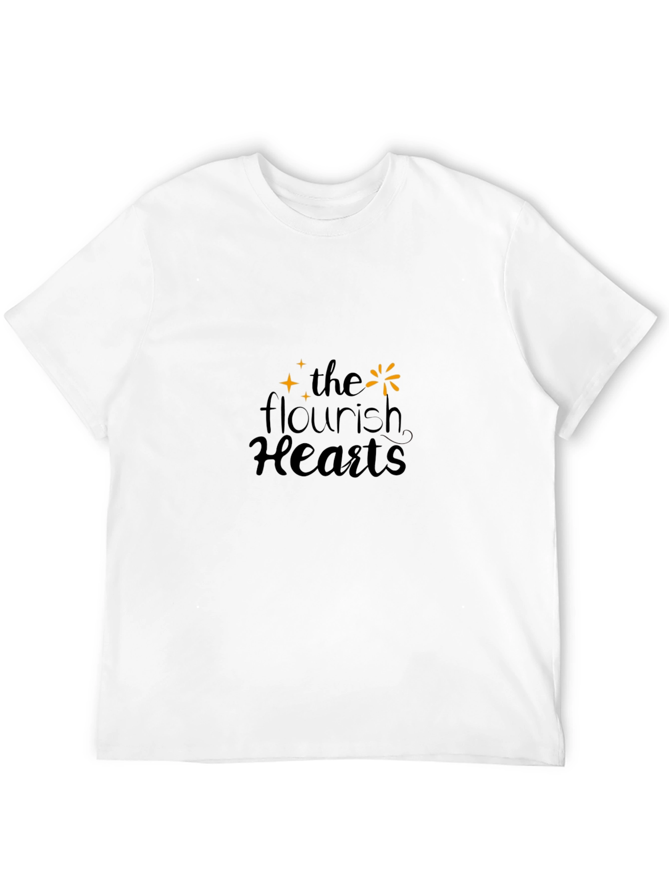 The Flourish Hearts Black T-Shirt