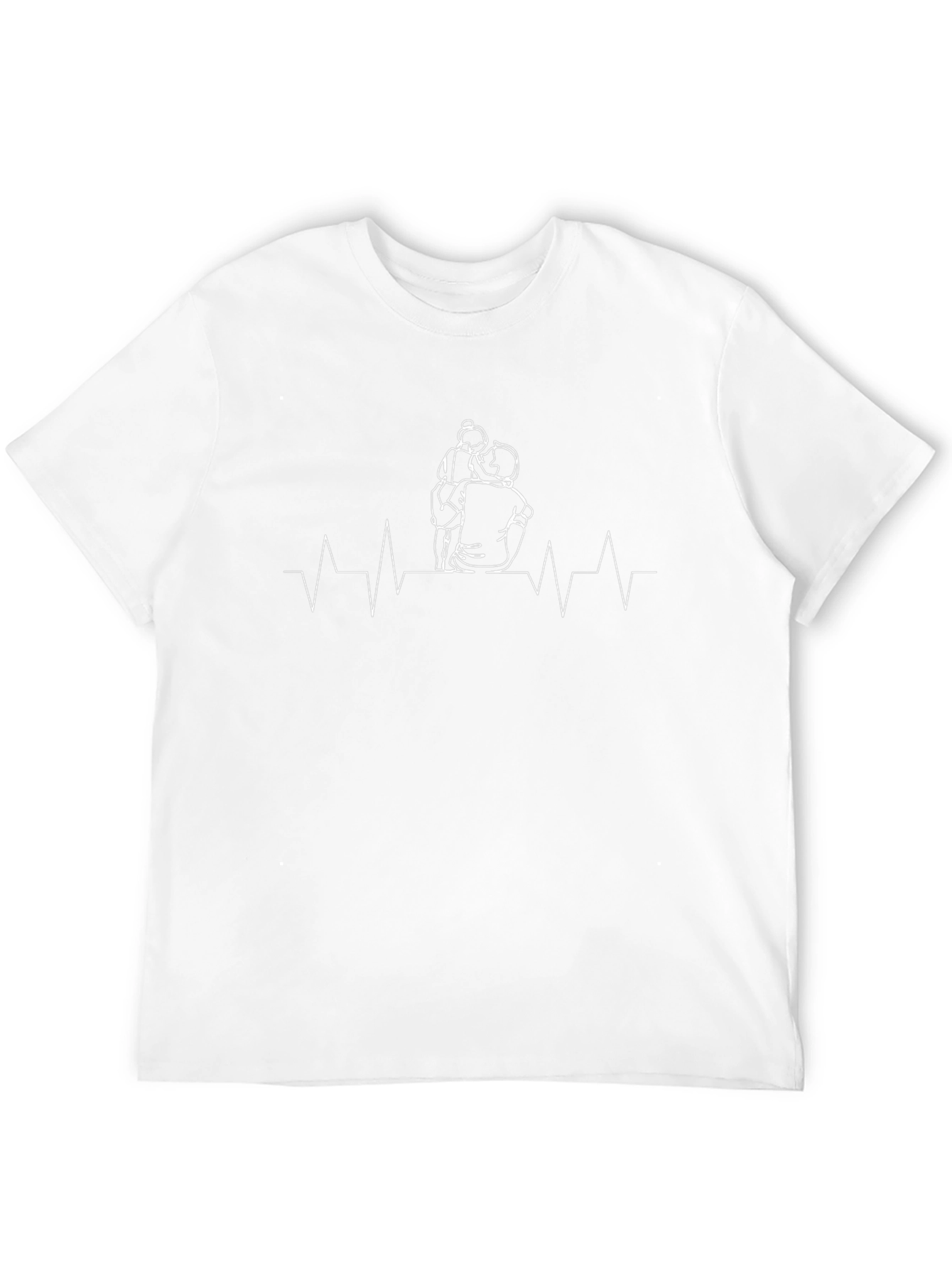 Heartbeat Hug Graphic Tee - Father & Child Love