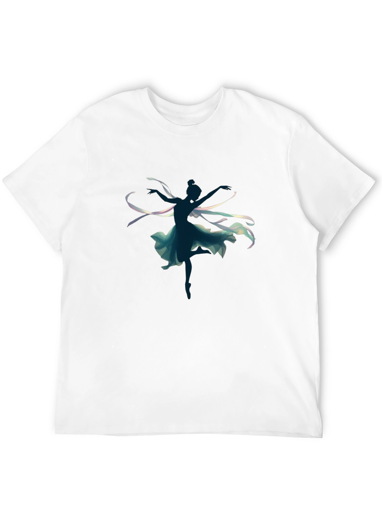 Dancing Silhouette Graphic Tee - Black